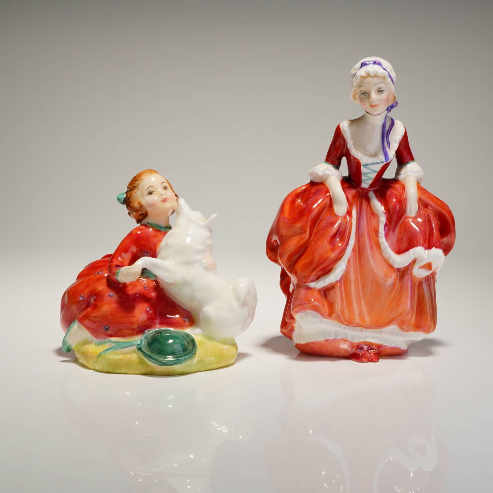 2pc Royal Doulton Figurines, Home Again HN2167 & Goody Two Shoes HN2037 (1 of 3)