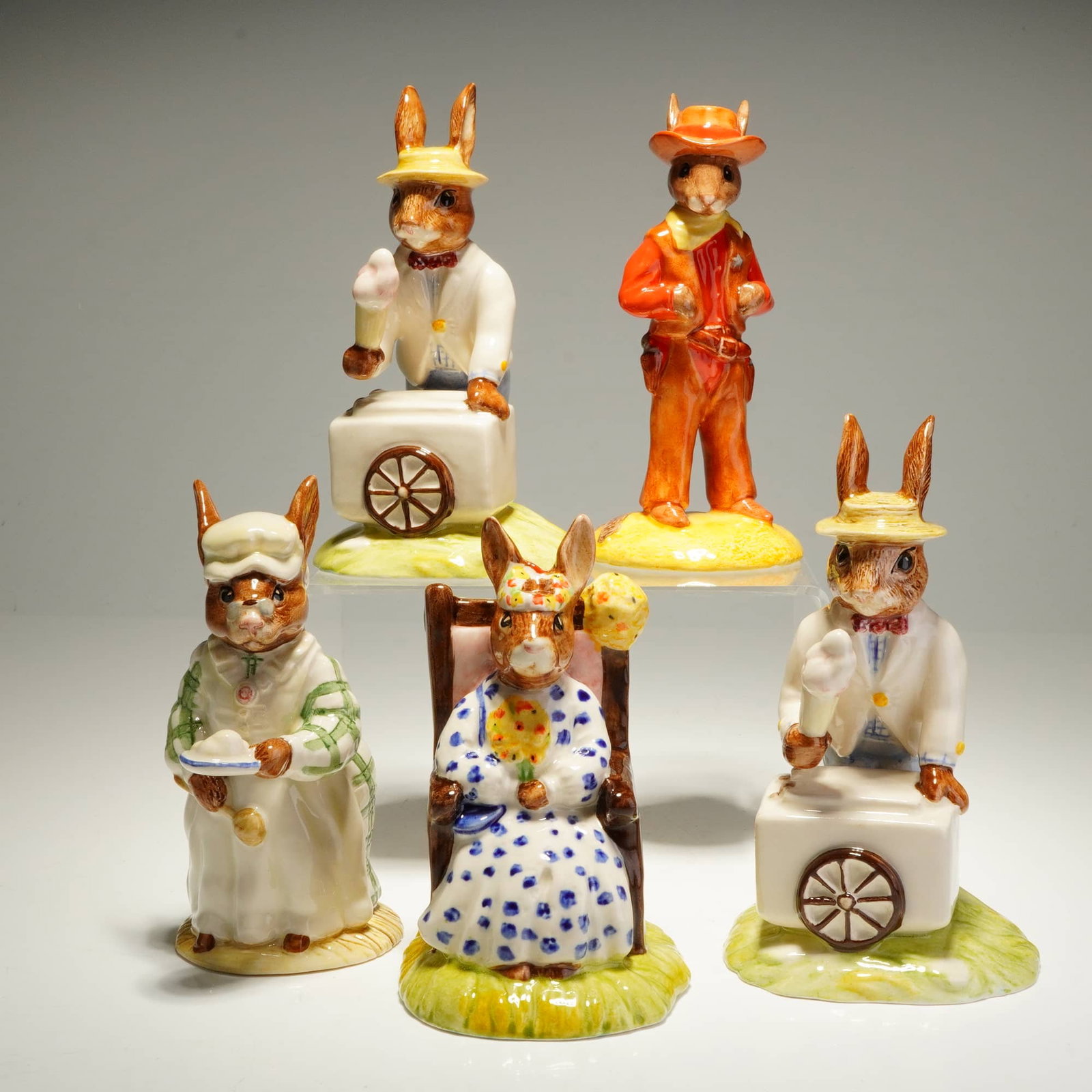 Five Royal Doulton Bunnykins Figurines (1 of 3)