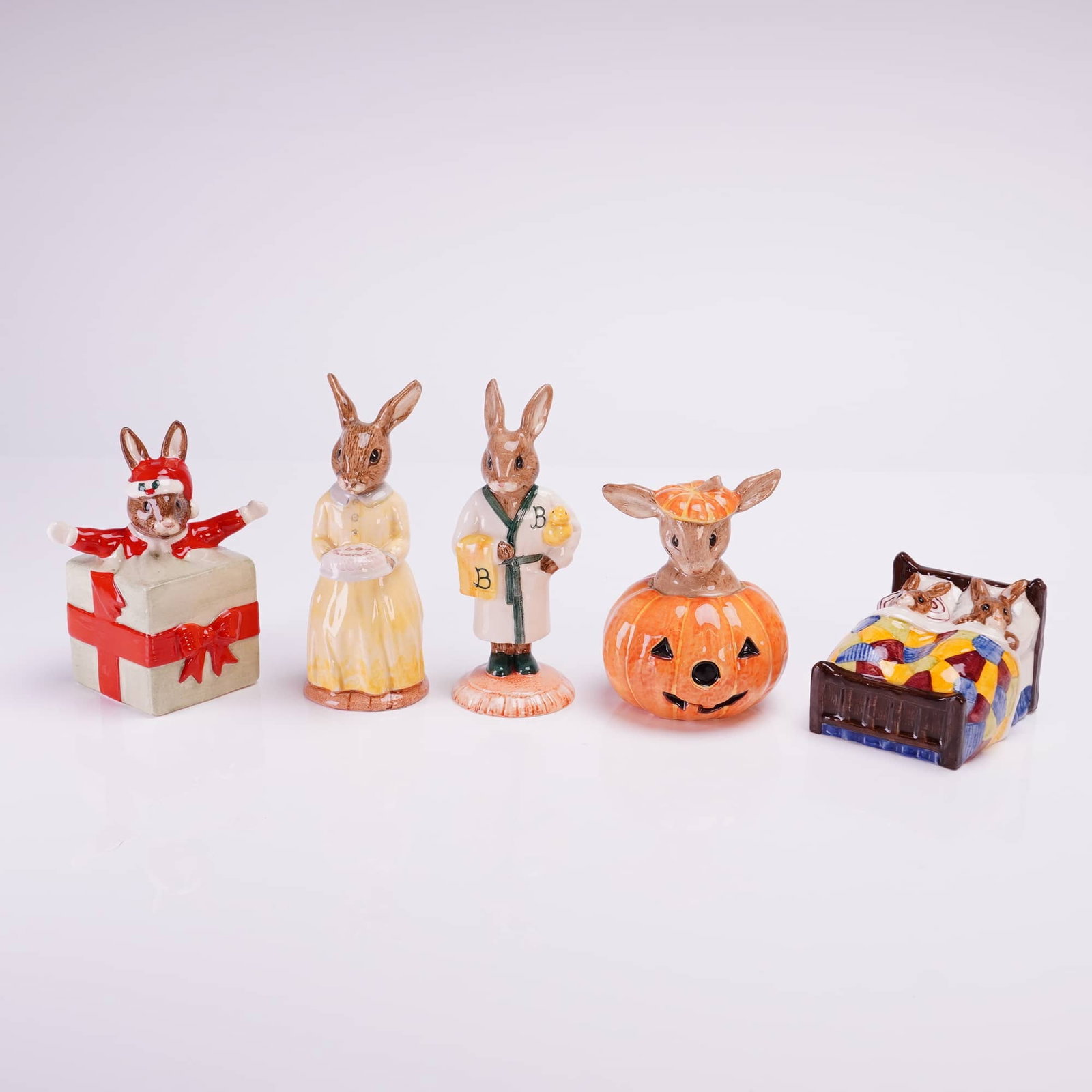 Collection of 5 Royal Doulton Bunnykins Figurines (1 of 3)