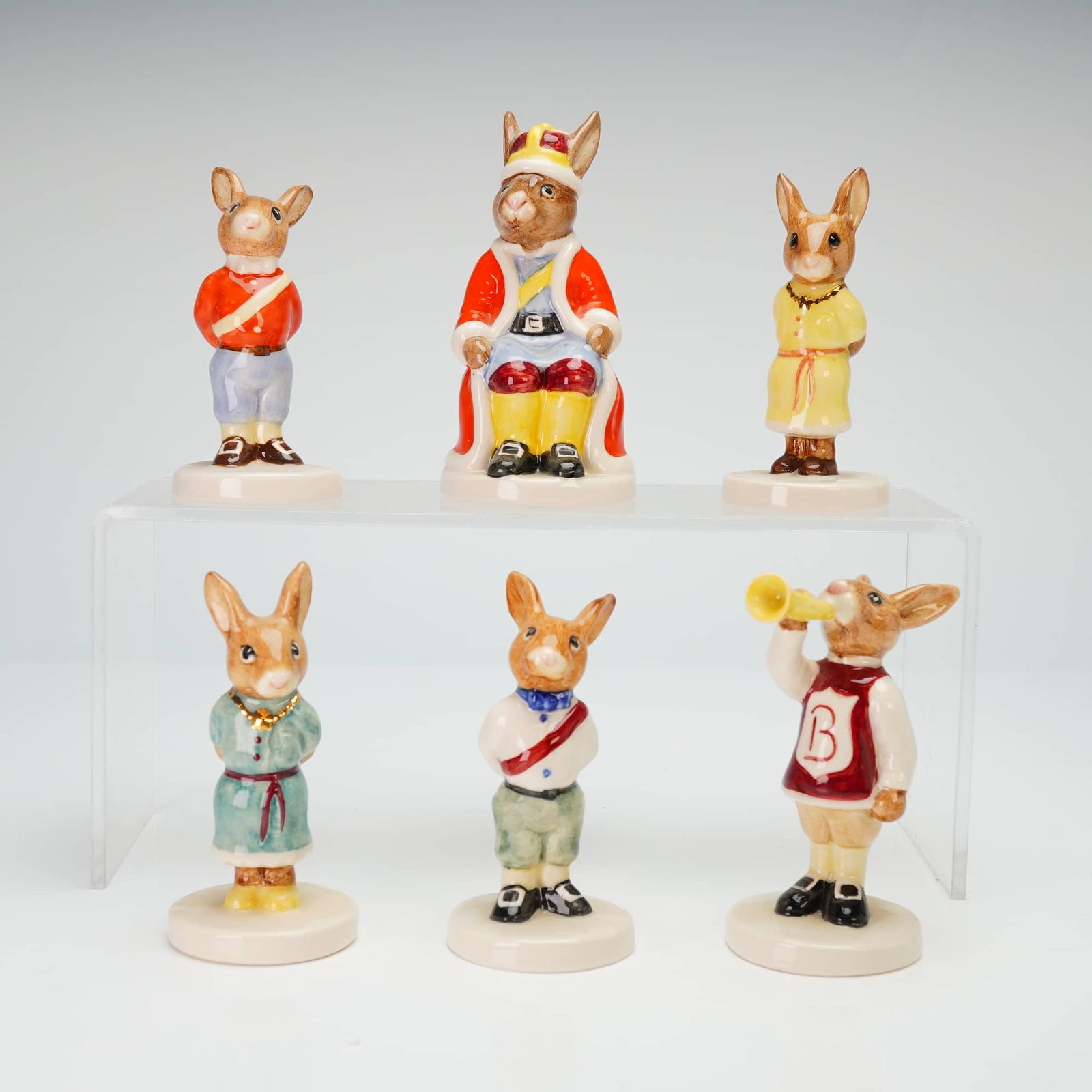 6pc Collection of Royal Doulton Bunnykins Royal Family Figurines (1 of 3)