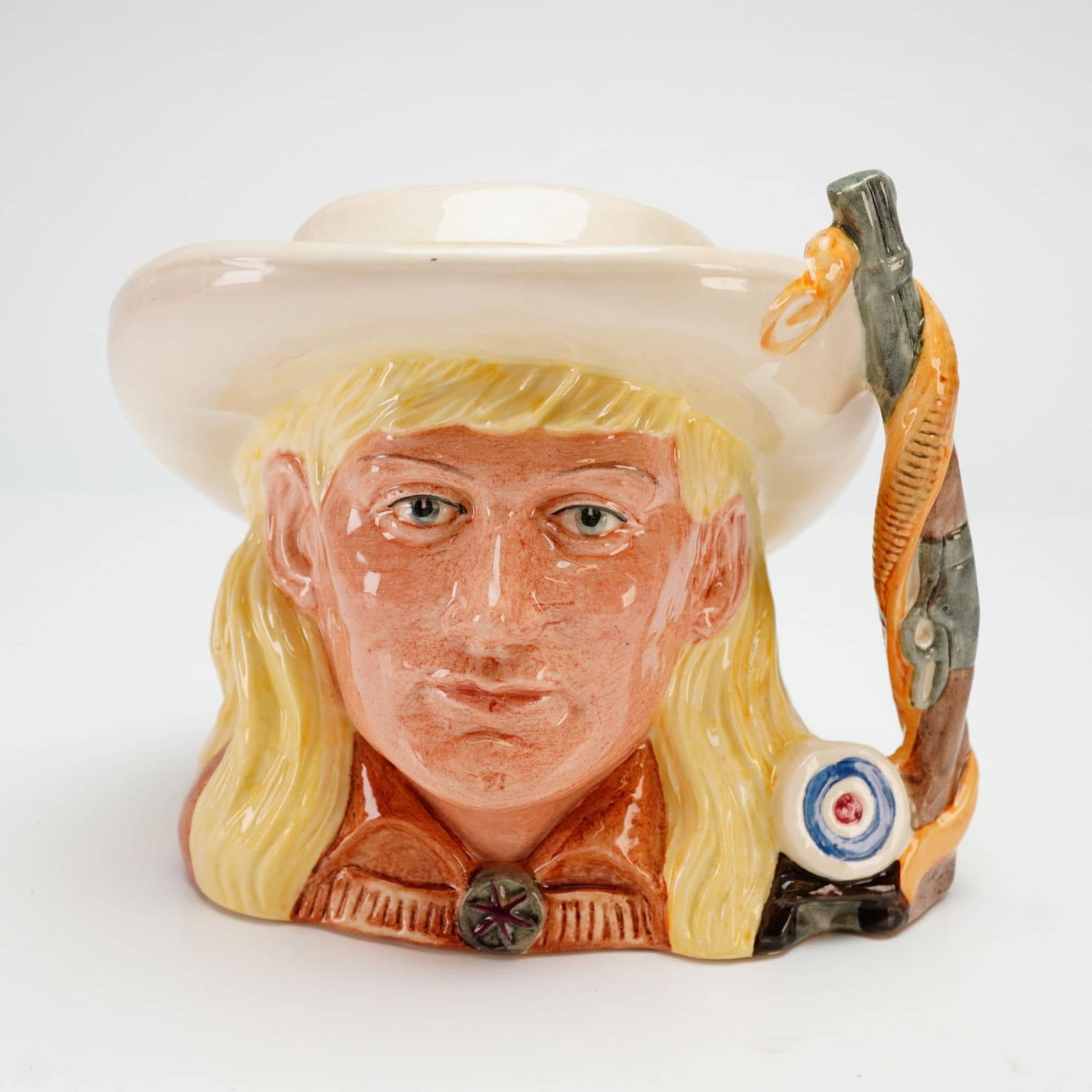 Royal Doulton Annie Oakley D6732 Odd Size Character Jug The Wild West Collection (1 of 3)