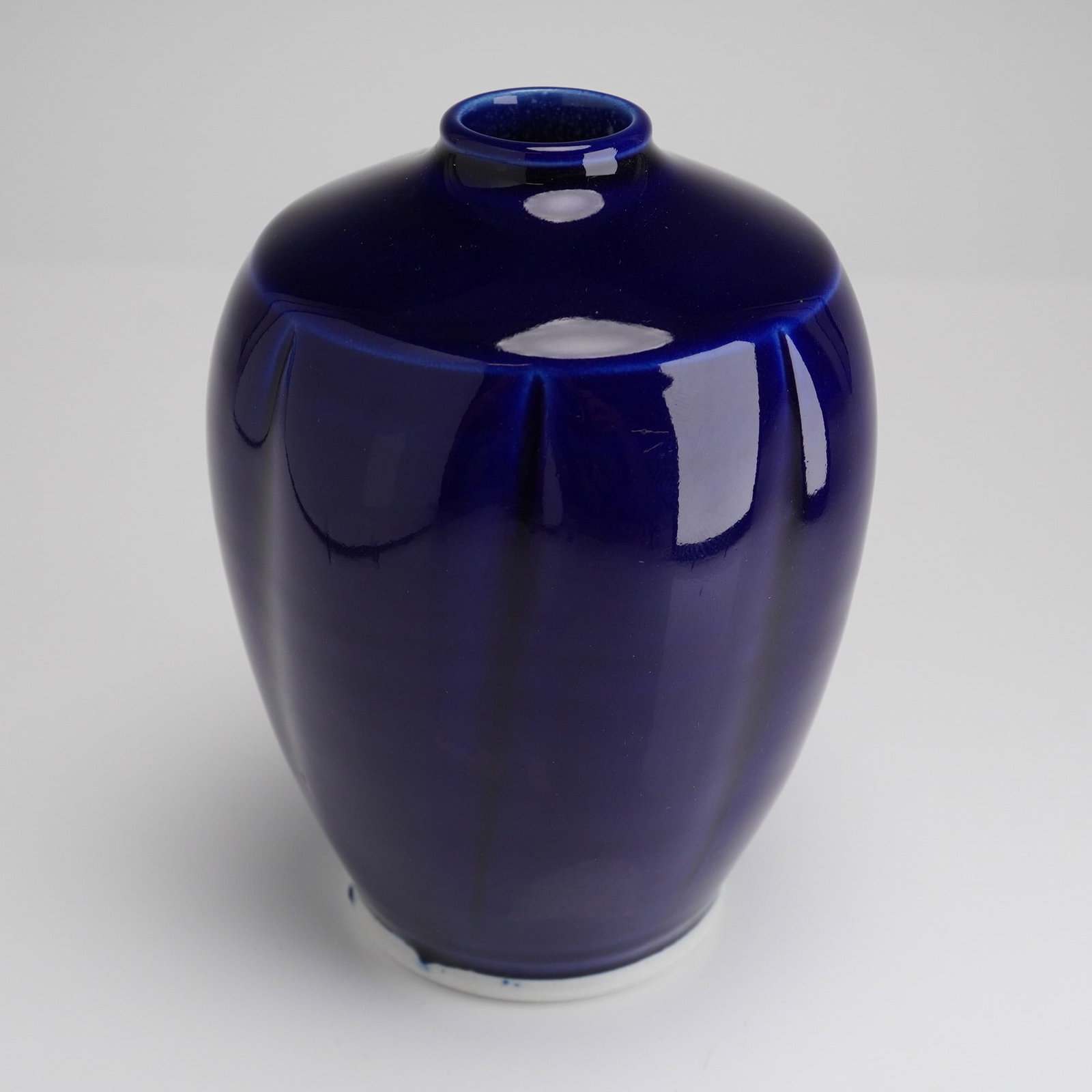 Ben Owen III Cobalt Blue Glazed Pottery Vessel, Dated 2011 (1 of 4)