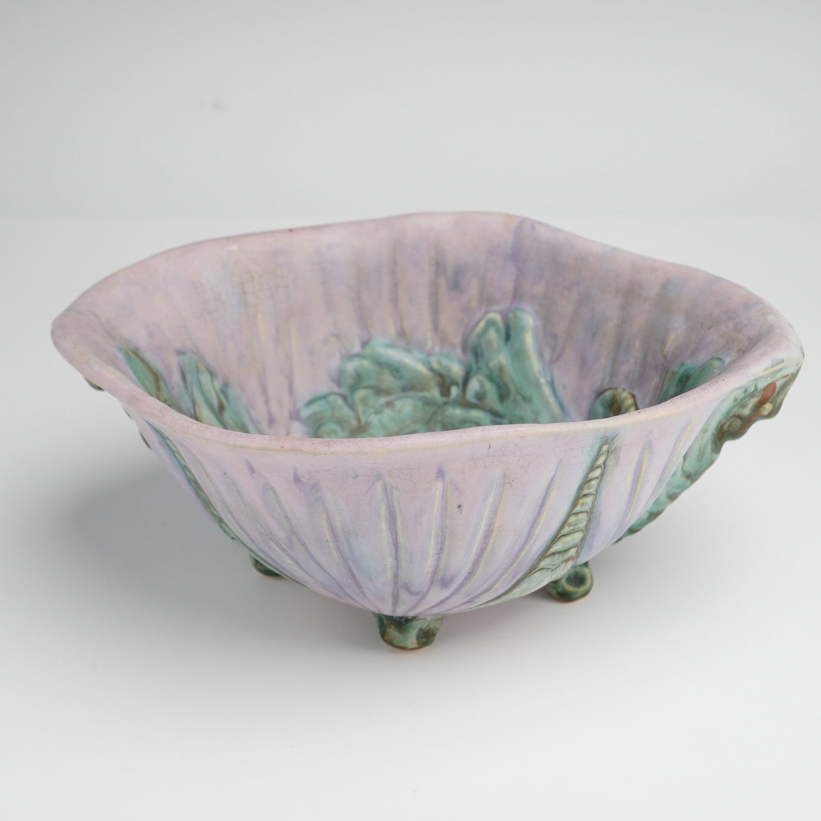 Weller Pottery Sabrinian Footed Dish (1 of 3)