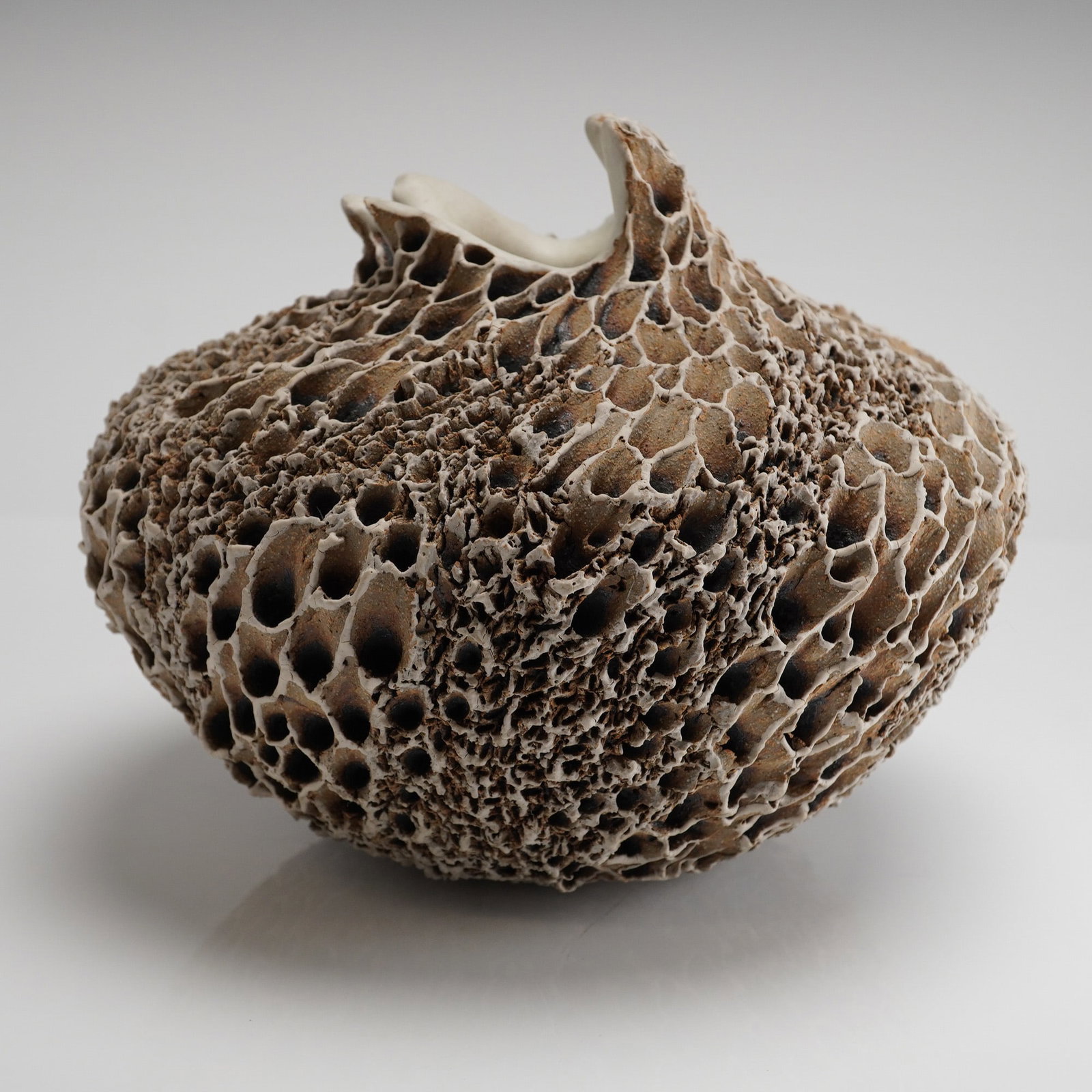 Anne Goldman Sea Erosion Textured Stoneware Vessel (1 of 4)