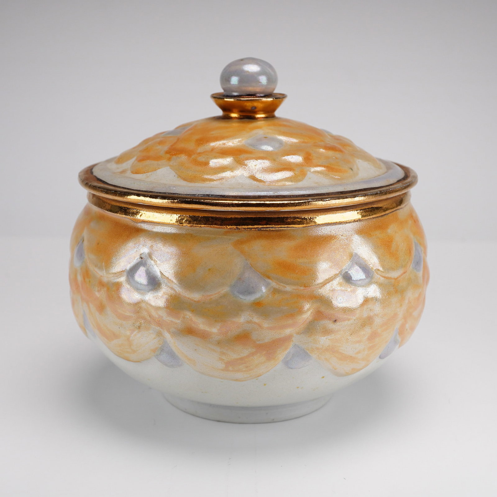 Mary Chase Hall for Scargo Stoneware Lidded Luster Glaze Jar (1 of 3)