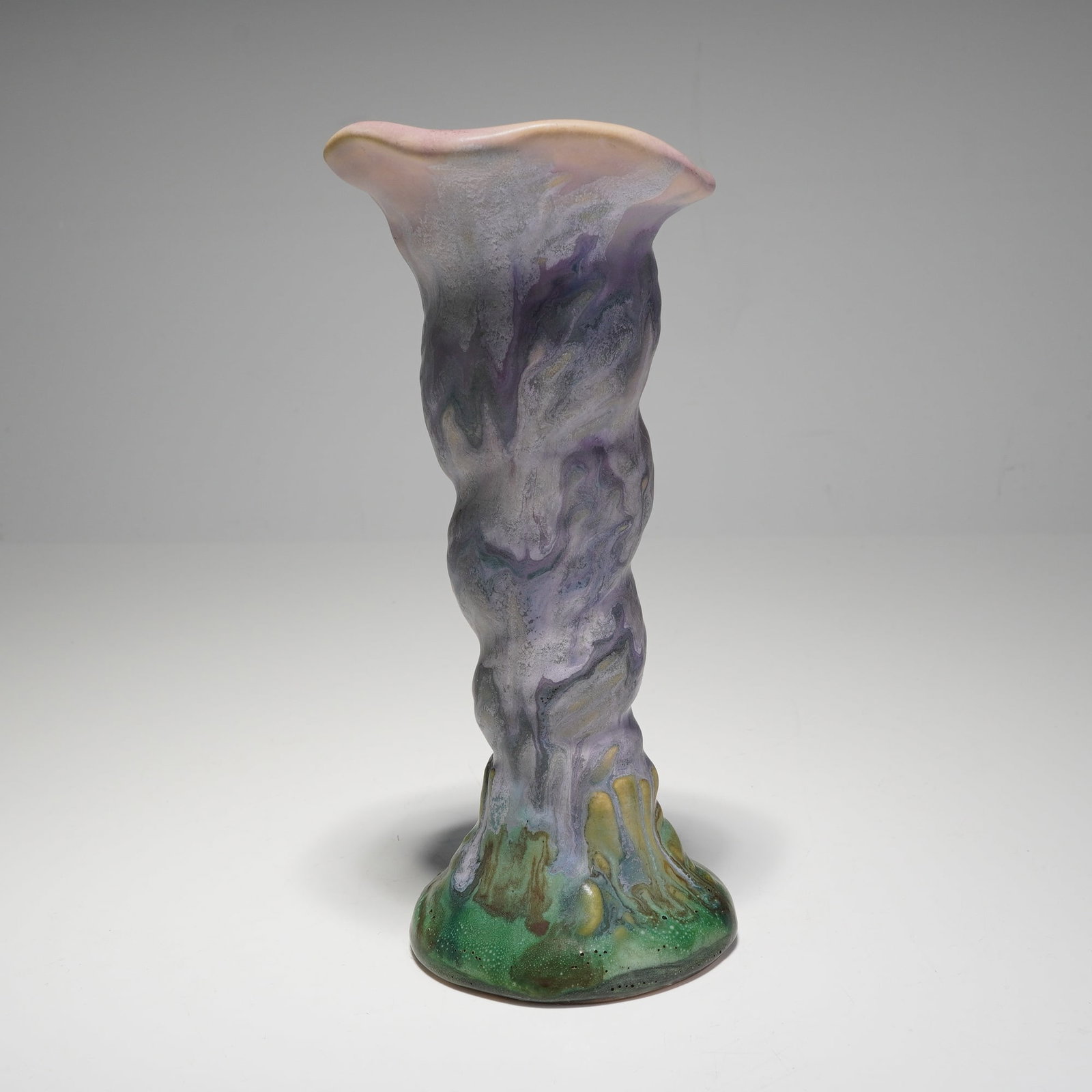 Ruskin Pottery Art Nouveau Twisted Specimen Vase (1 of 3)