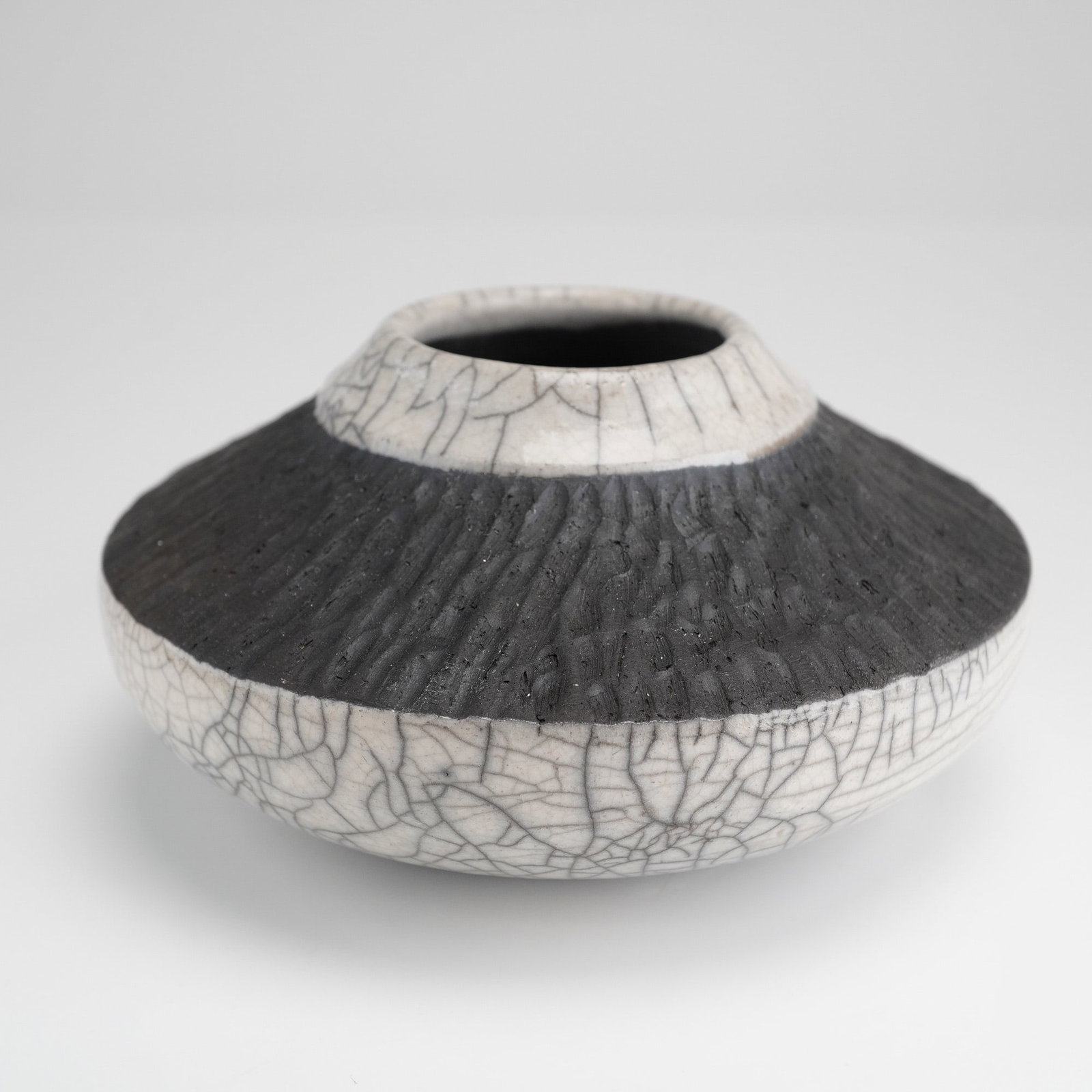 Raku Crackle Pottery Vessel by Lynn Jenkins (1 of 5)
