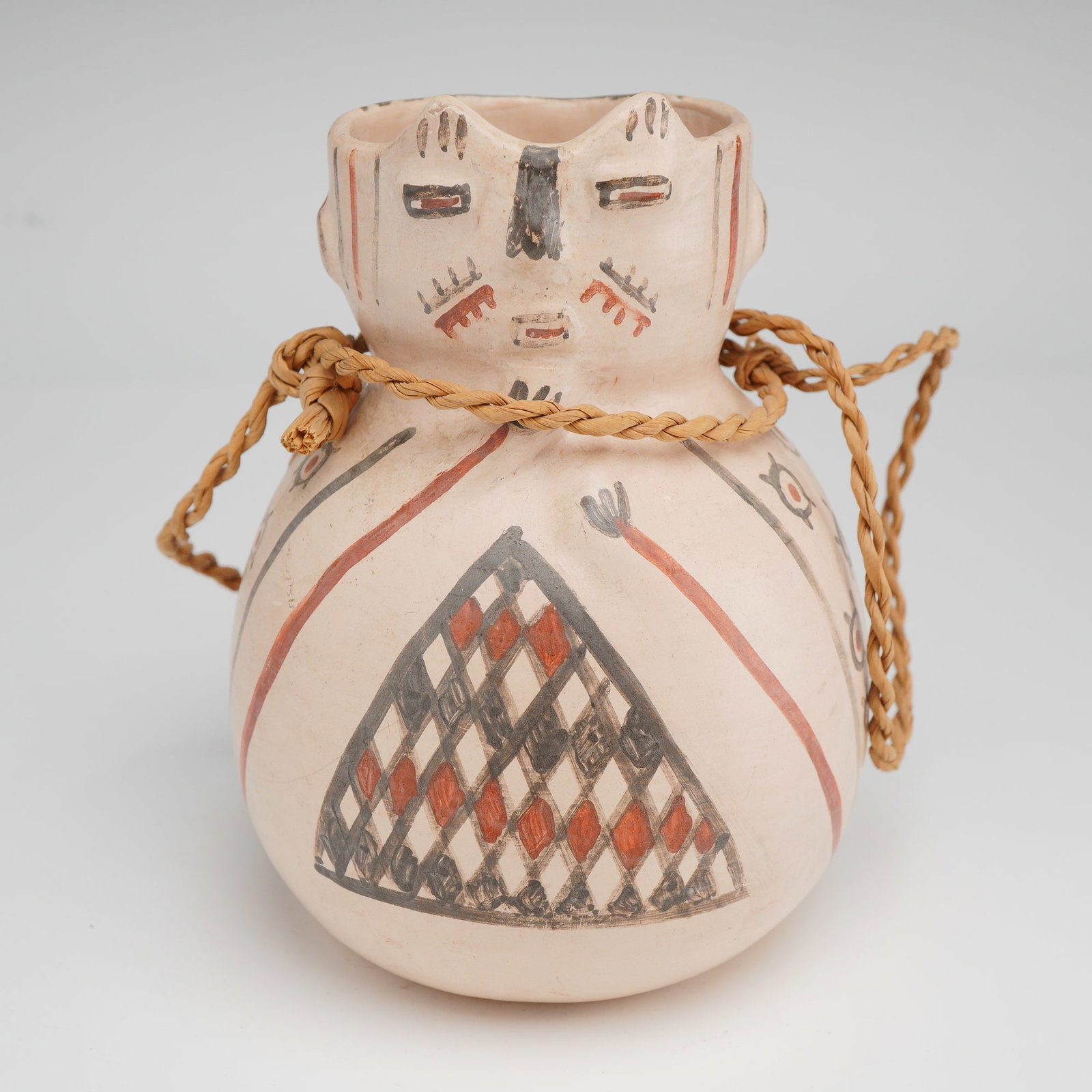Chilean Folk Art Ceramic Jarro Cacique (1 of 4)