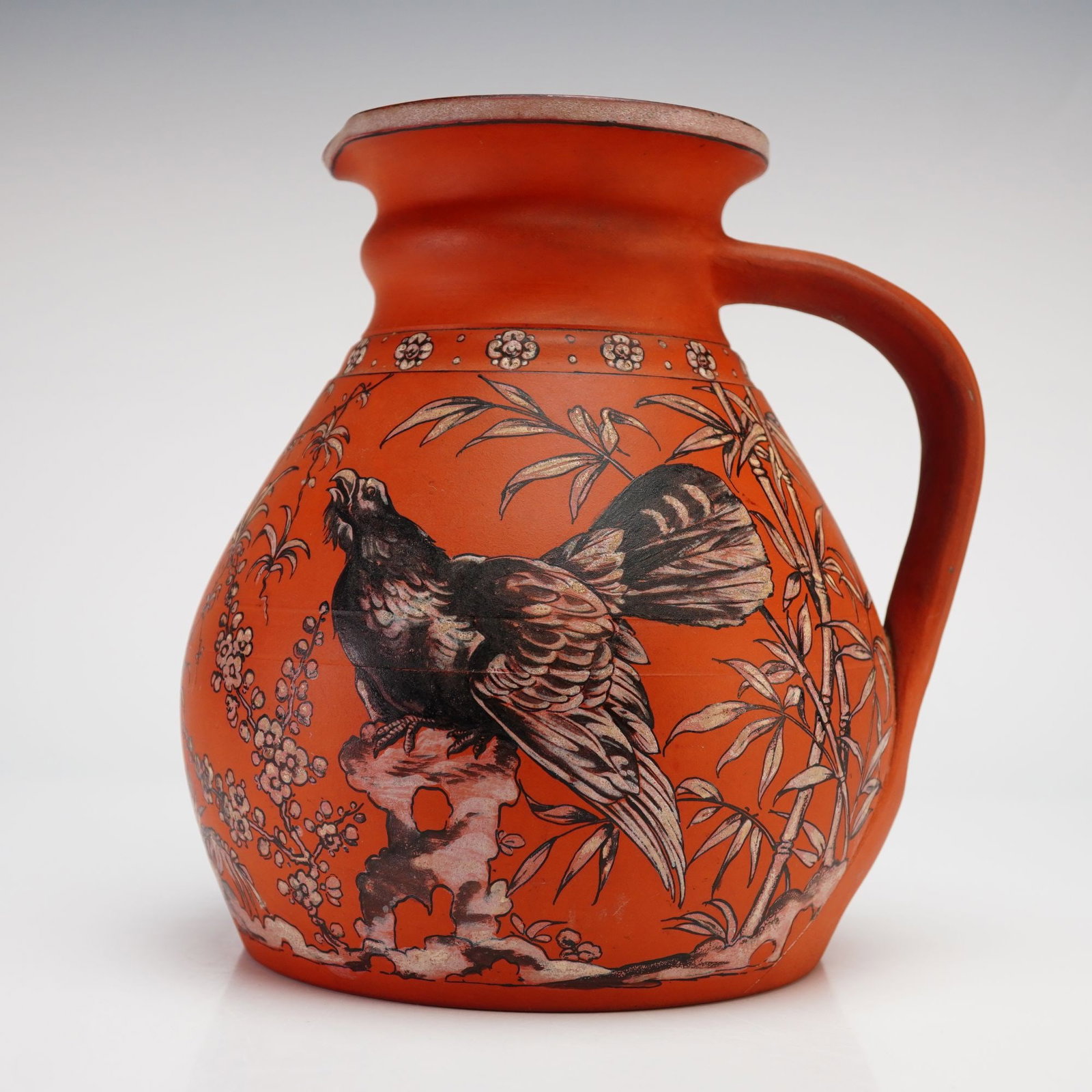 Watcombe Pottery Co. Pitcher Attributed to Christopher Dresser (1 of 3)