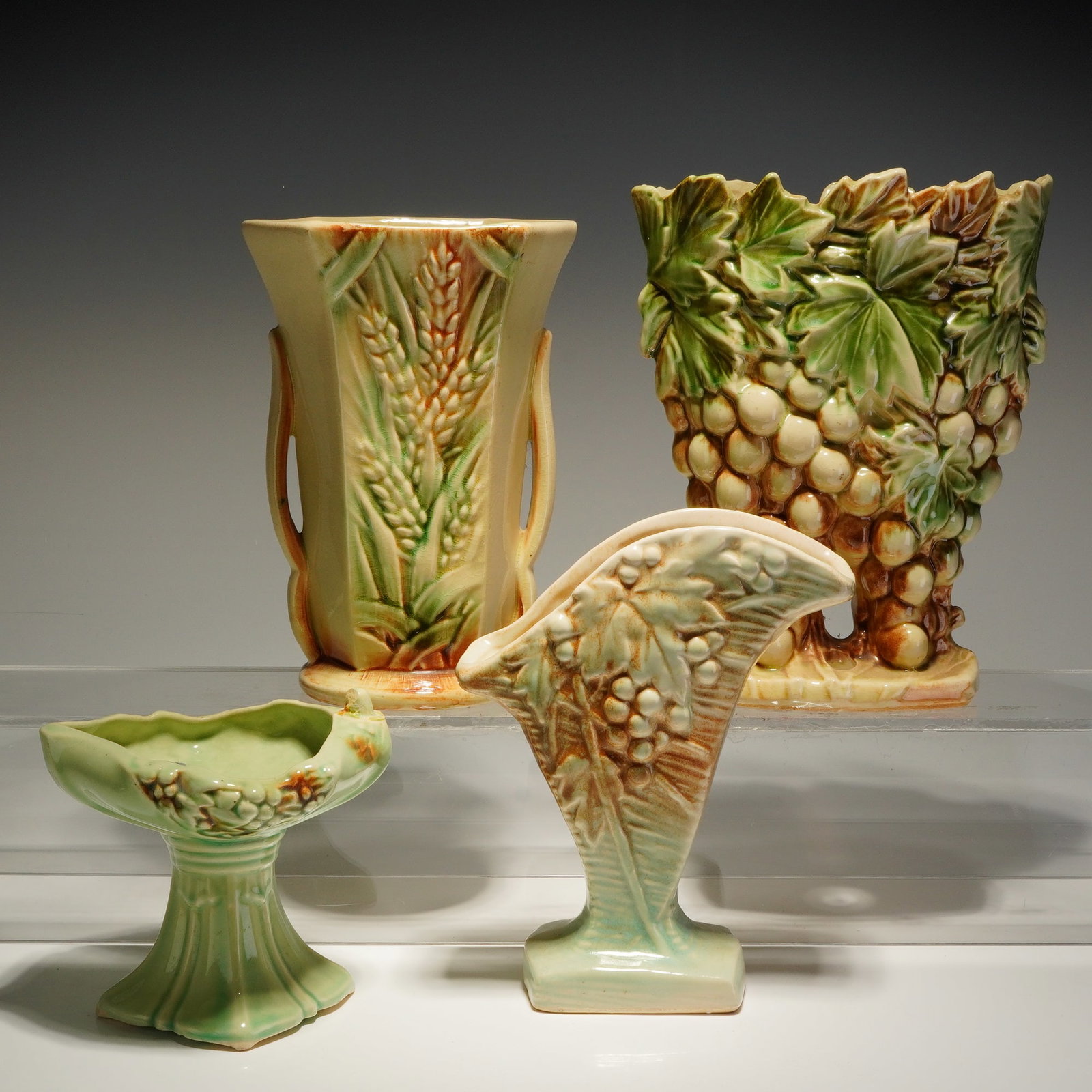 4pc McCoy Pottery Planters and Vases in Various Shapes and Sizes (1 of 3)