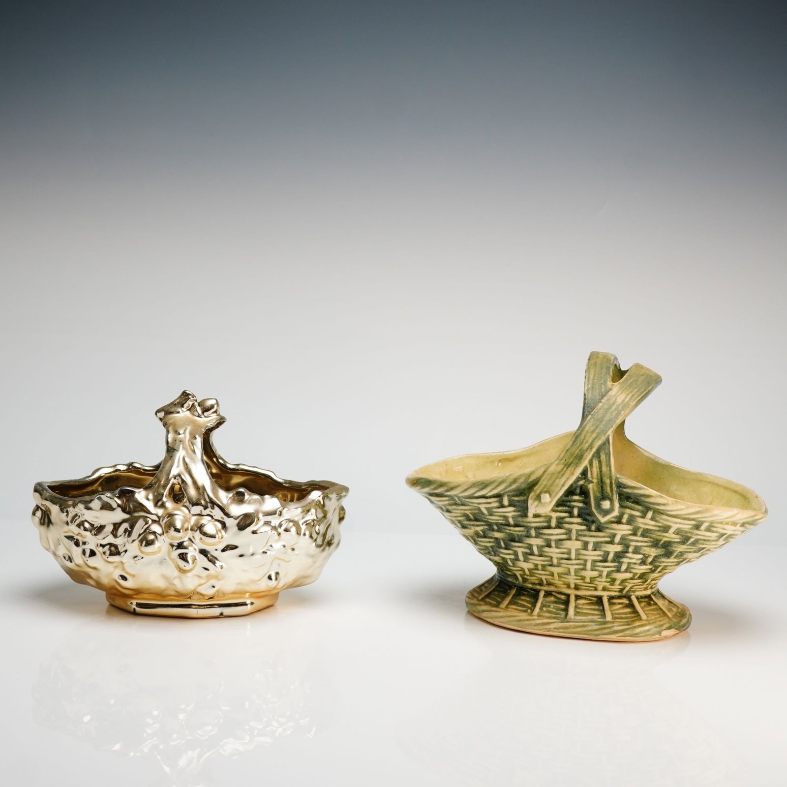 Two McCoy Ceramic Baskets - 2