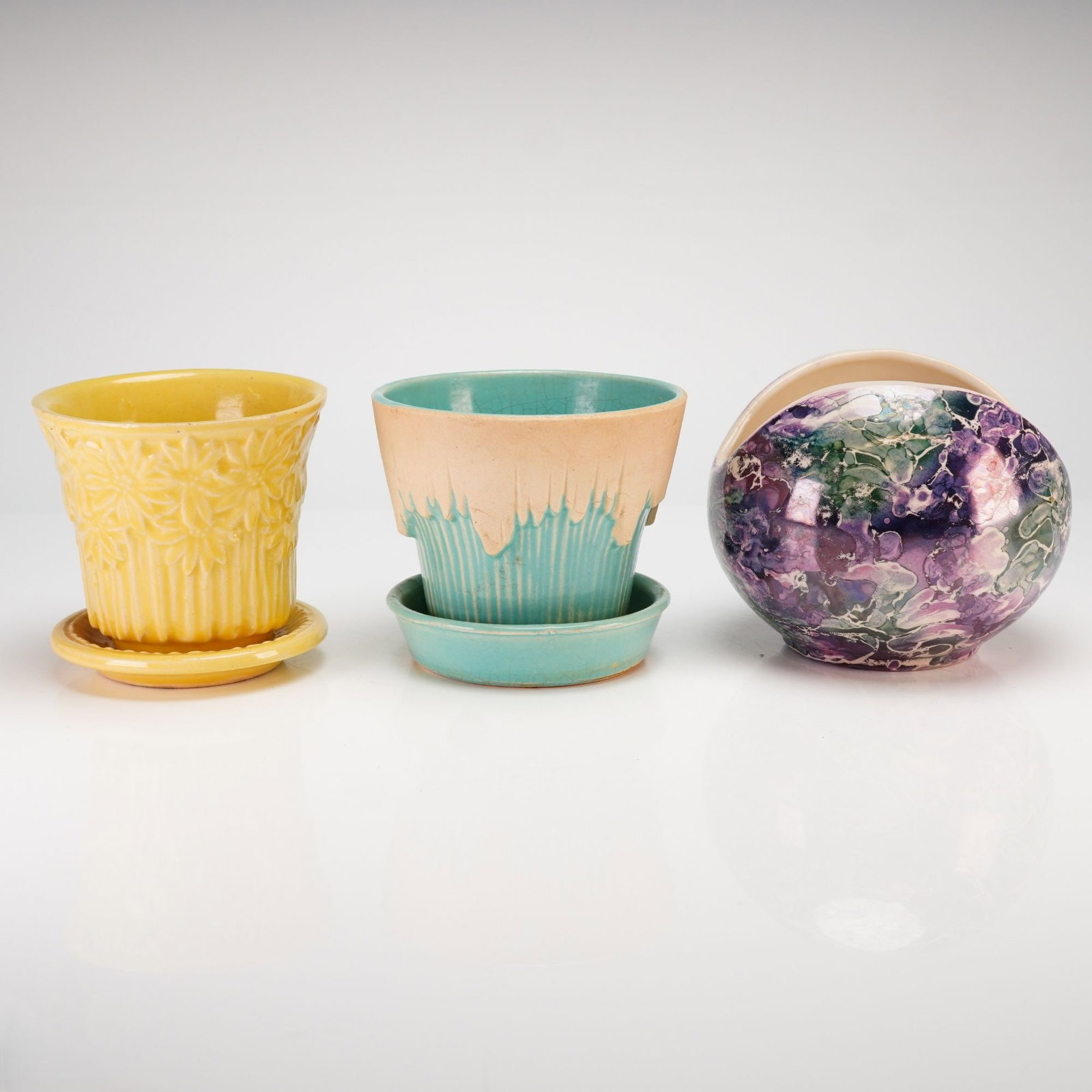Three McCoy Pottery Planters - 2
