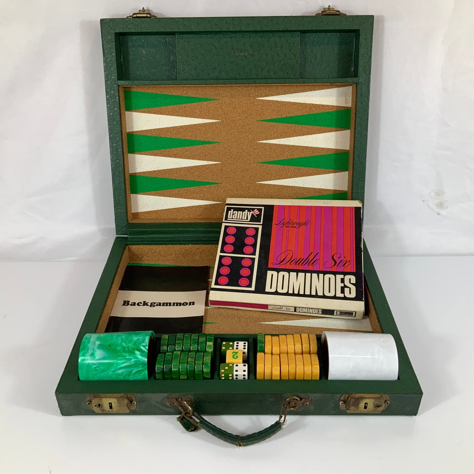 Two Vintage Games Comprising a Crisloid Backgammon Set and Cardinal Double Six Dominoes (1 of 4)