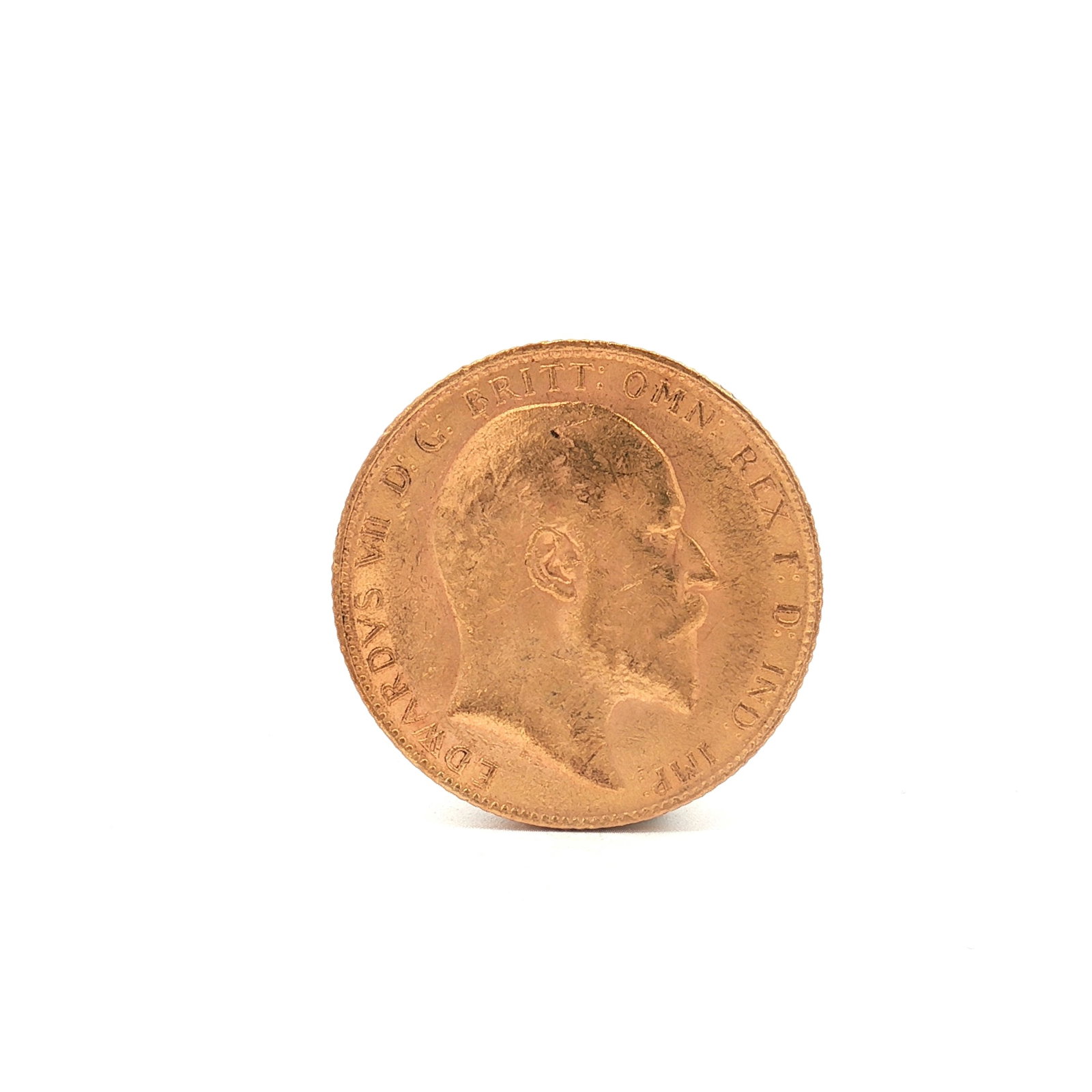 1910 UK 1 Sovereign King Edward the VII Gold Coin (1 of 2)