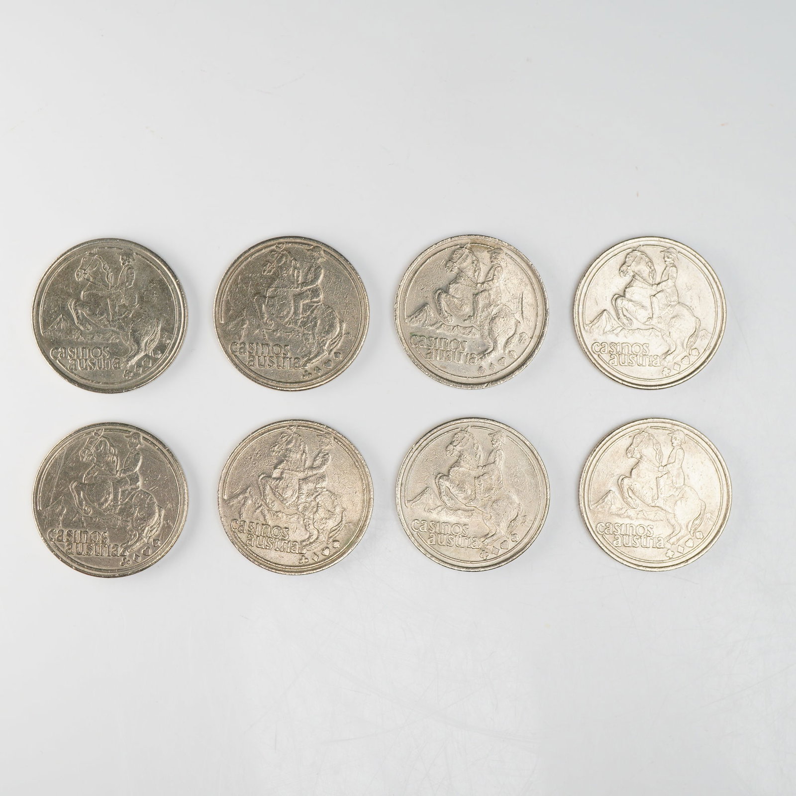 10pc Austin Casino Gambling Tokens (1 of 2)
