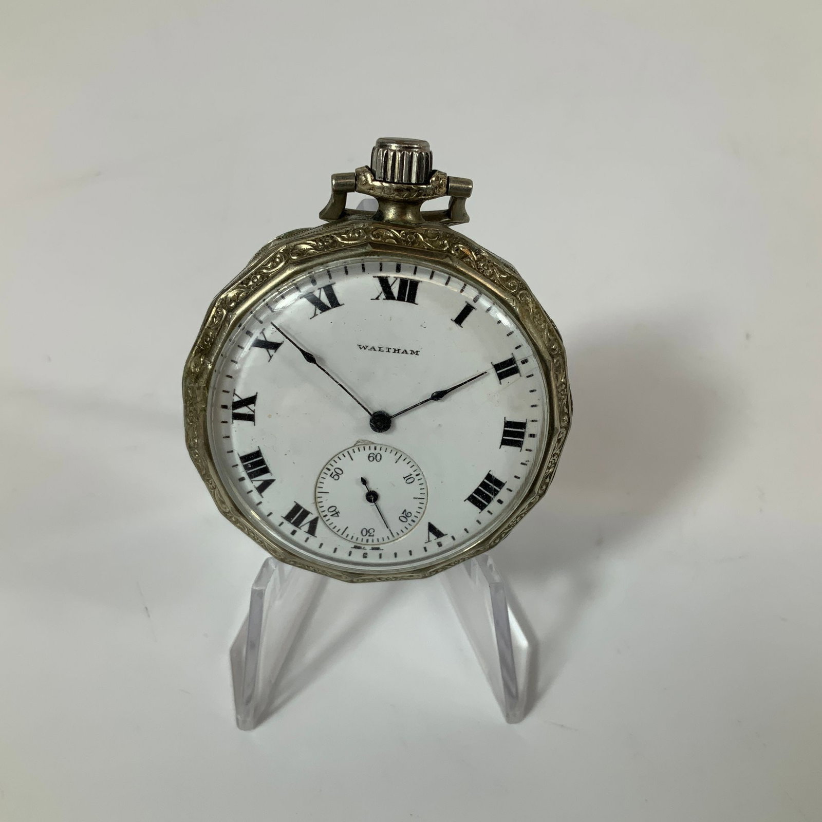 Waltham Octagonal Gold Filled Pocket Watch (1 of 3)
