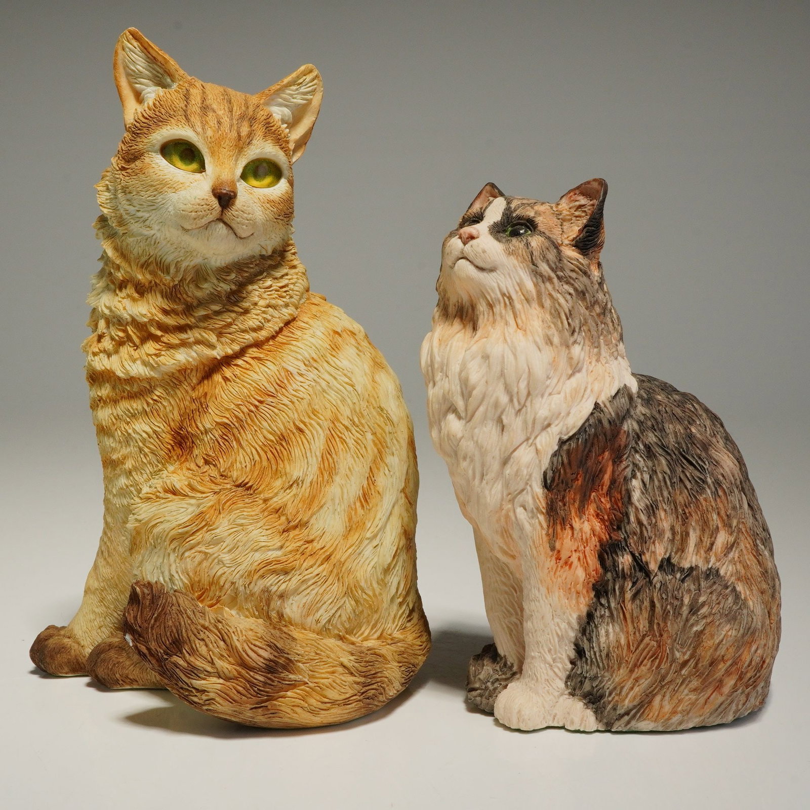 2pc Country Artists and Border Fine Arts Tabby Cat Figurines (1 of 4)