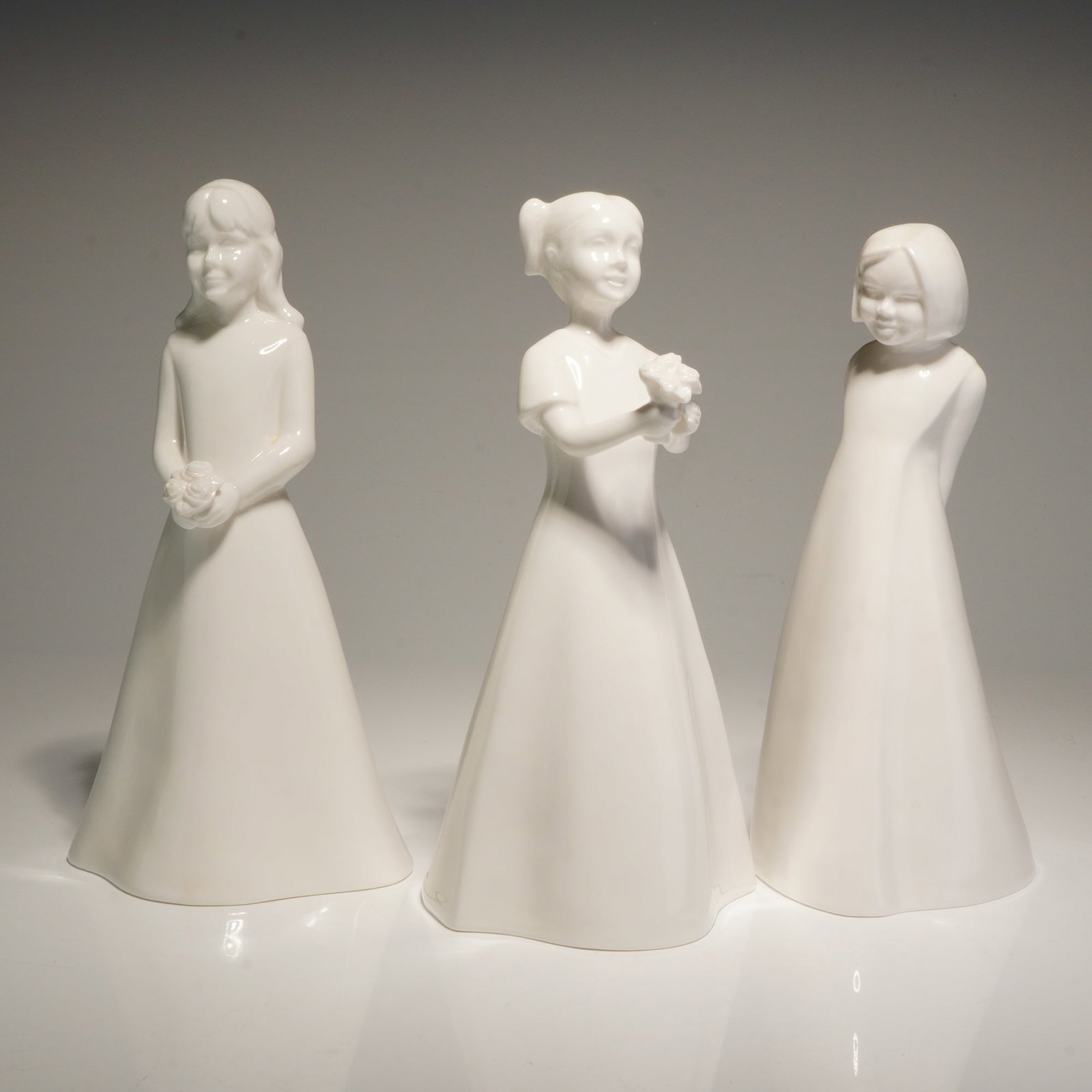3pc Coalport Figurines, Just for You, My Little Angel, & The Bridesmaid (1 of 4)