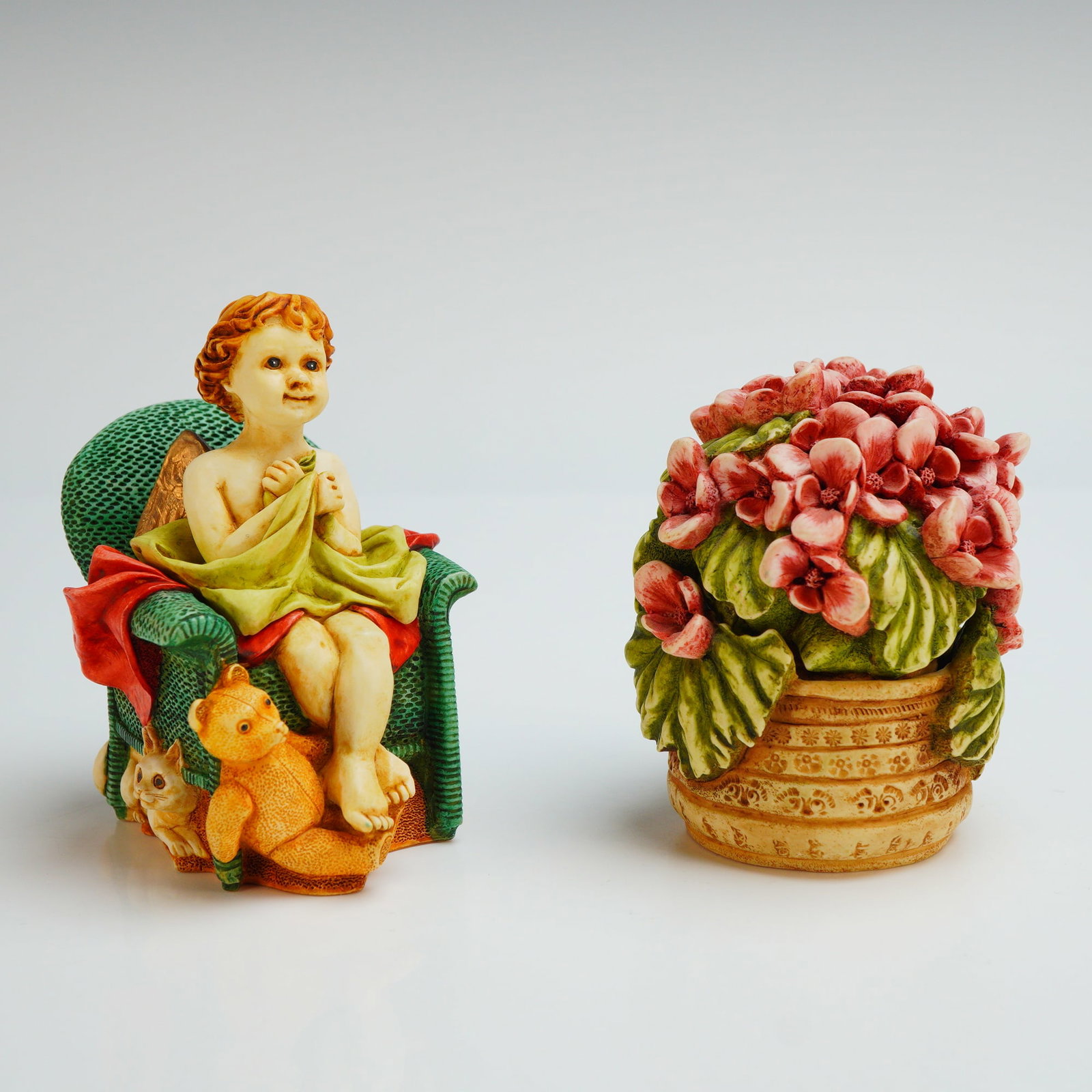 2pc Harmony Kingdom Box Figurines, Begonia and Joyeaux (1 of 4)