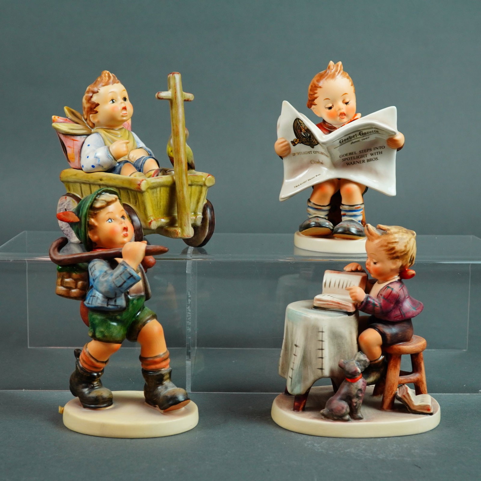 Goebel Hummel, Collection of Four Figurines including Spotlight and The Professor (1 of 4)
