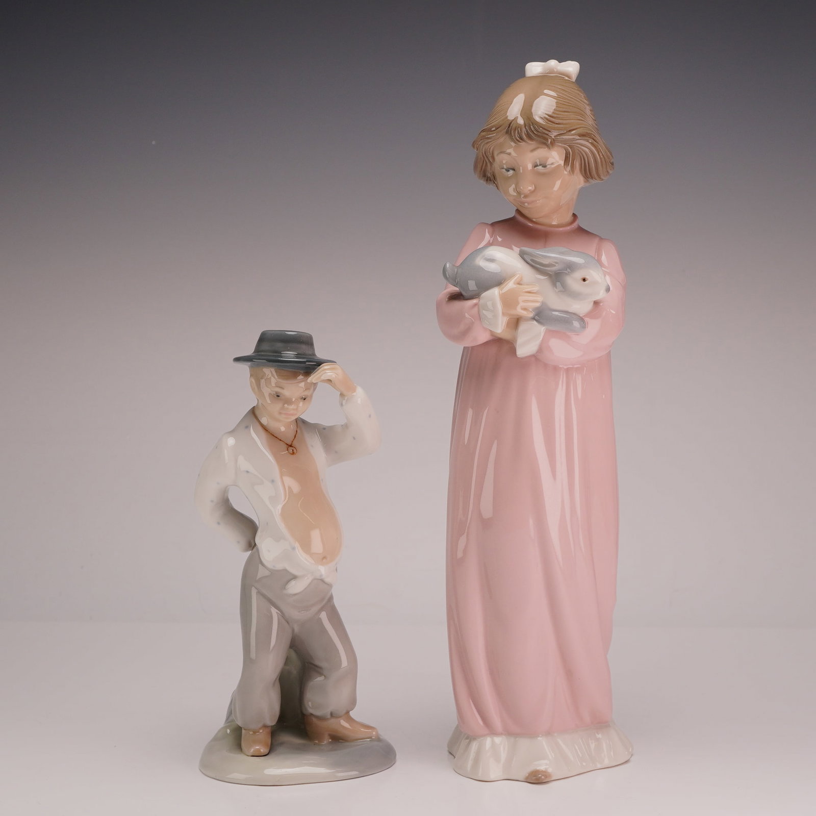 2pc Nao Zaphir Glazed Porcelain Figurines (1 of 3)