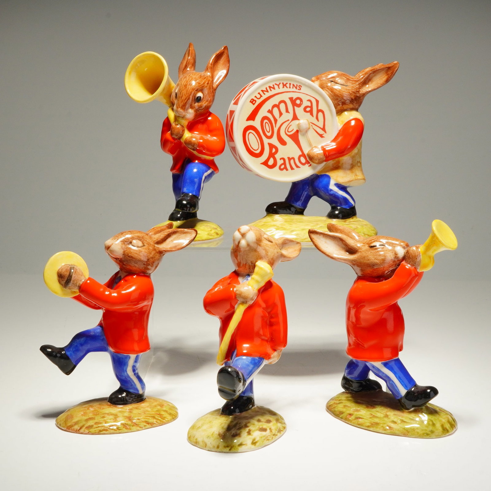 4pc Royal Doulton Bunnykins Oompah Band Figurines (1 of 3)