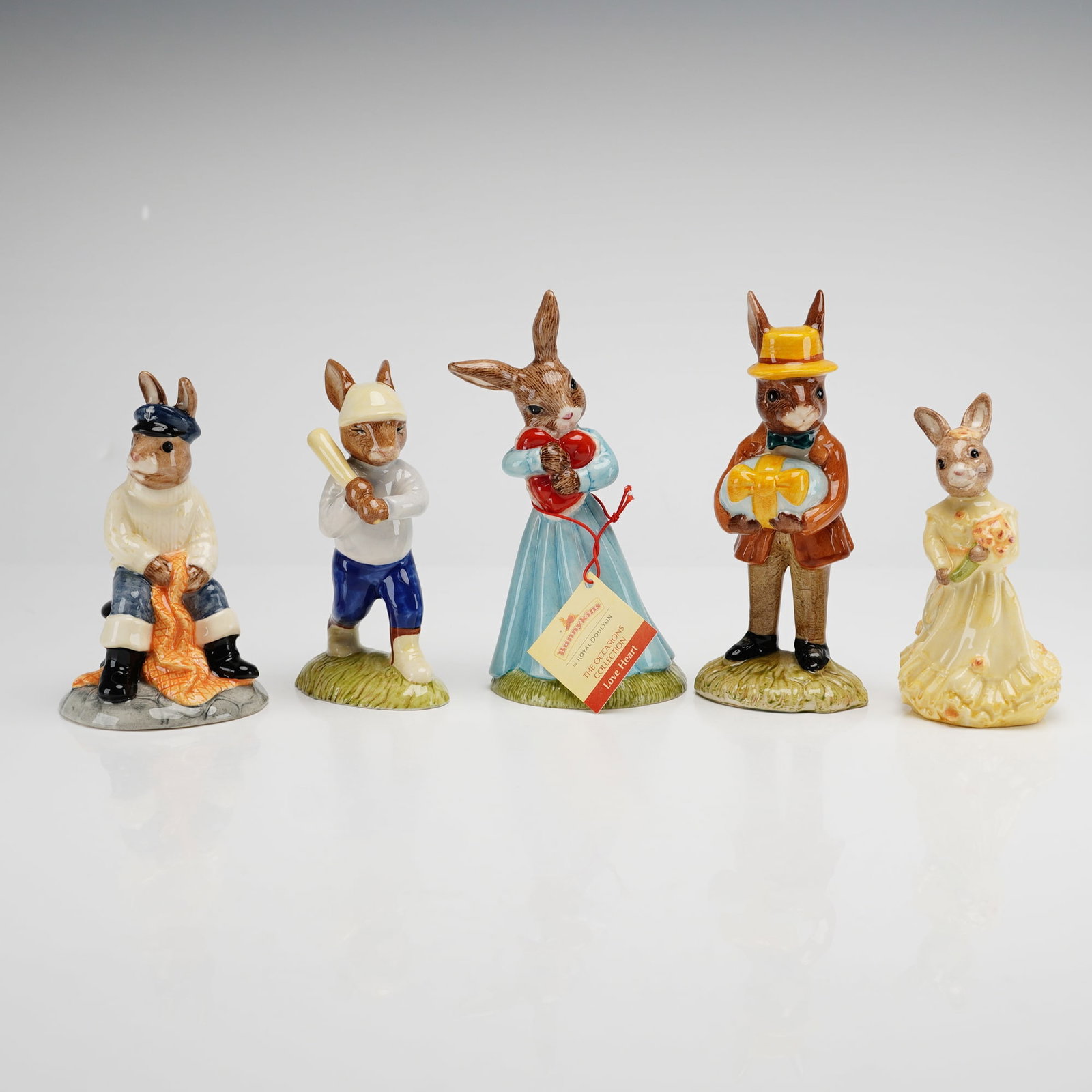 A Group of Five Royal Doulton Bunnykins Figurines (1 of 3)