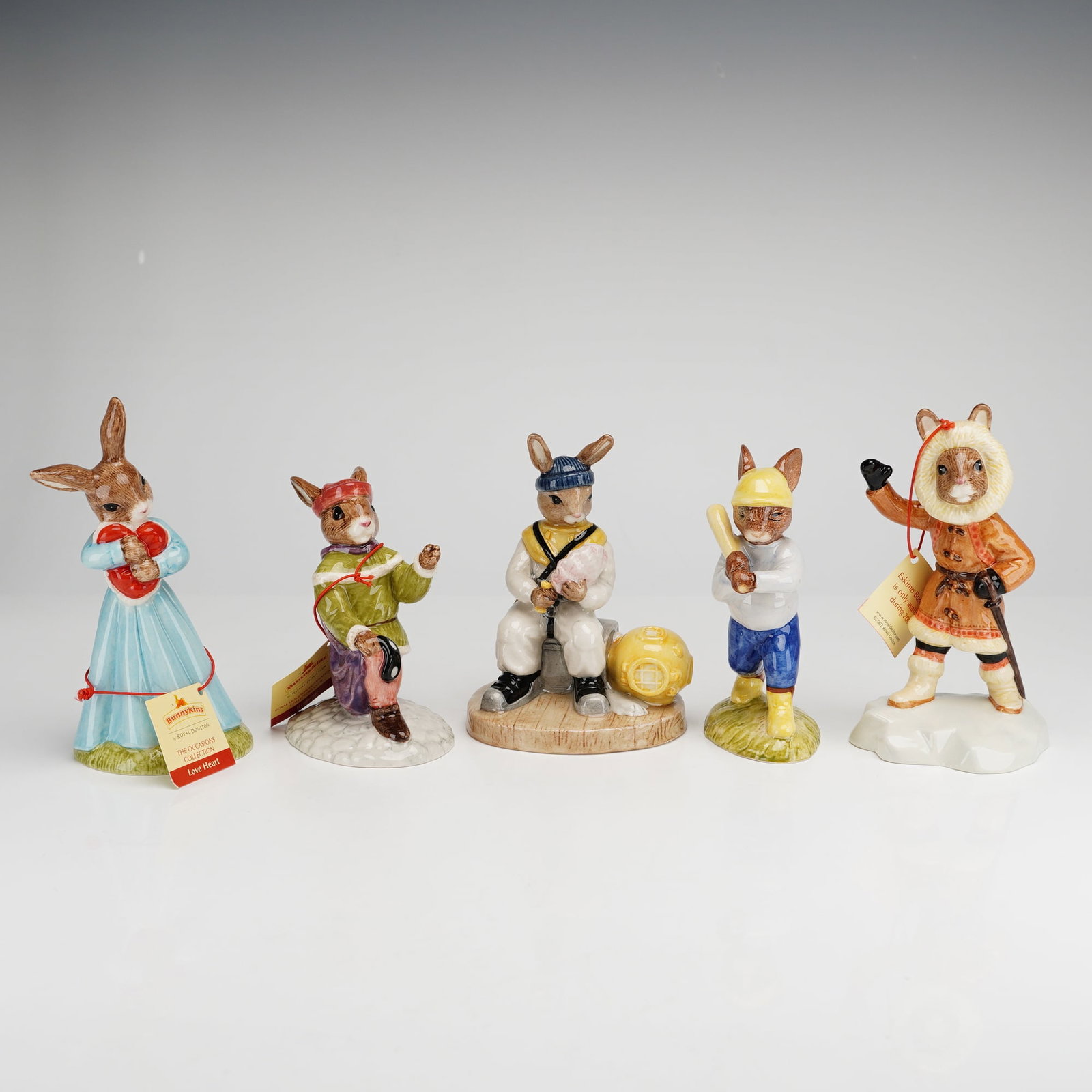 Five Royal Doulton Bunnykins Figurines (1 of 3)