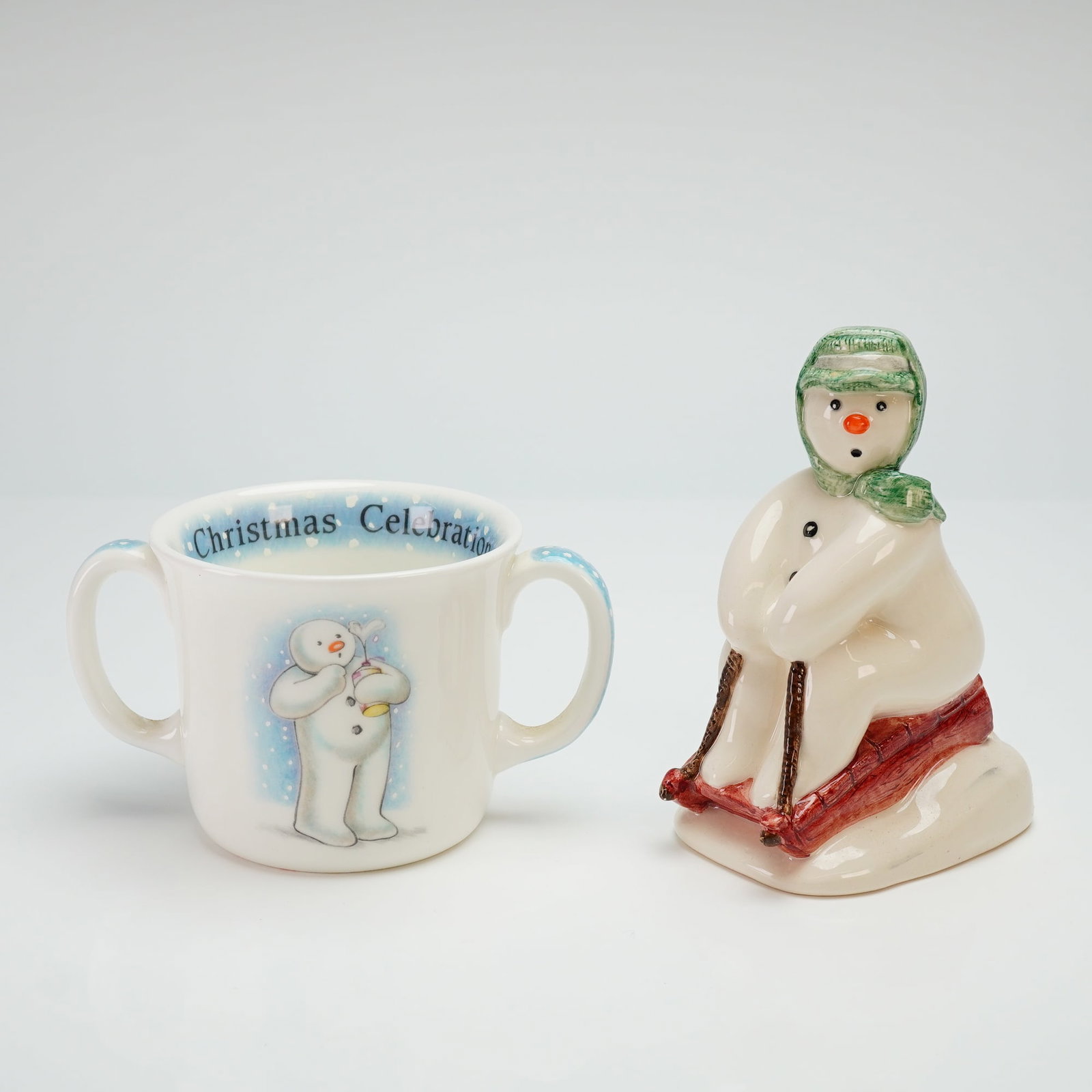 Two Royal Doulton Snowman Gift Collection Figurine and Cup (1 of 3)