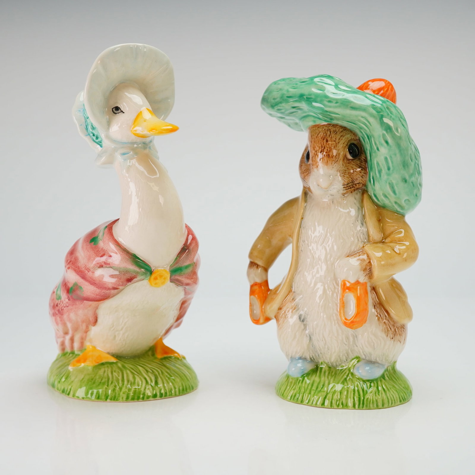 2 John Beswick Beatrix Potter Figurines- Jemima Puddle Duck, Benjamin Benny (1 of 3)