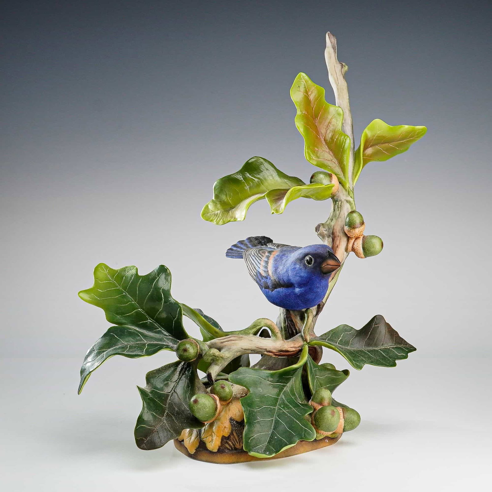 Boehm Porcelain Blue Grosbeak Sculpture, Model 489 (1 of 4)