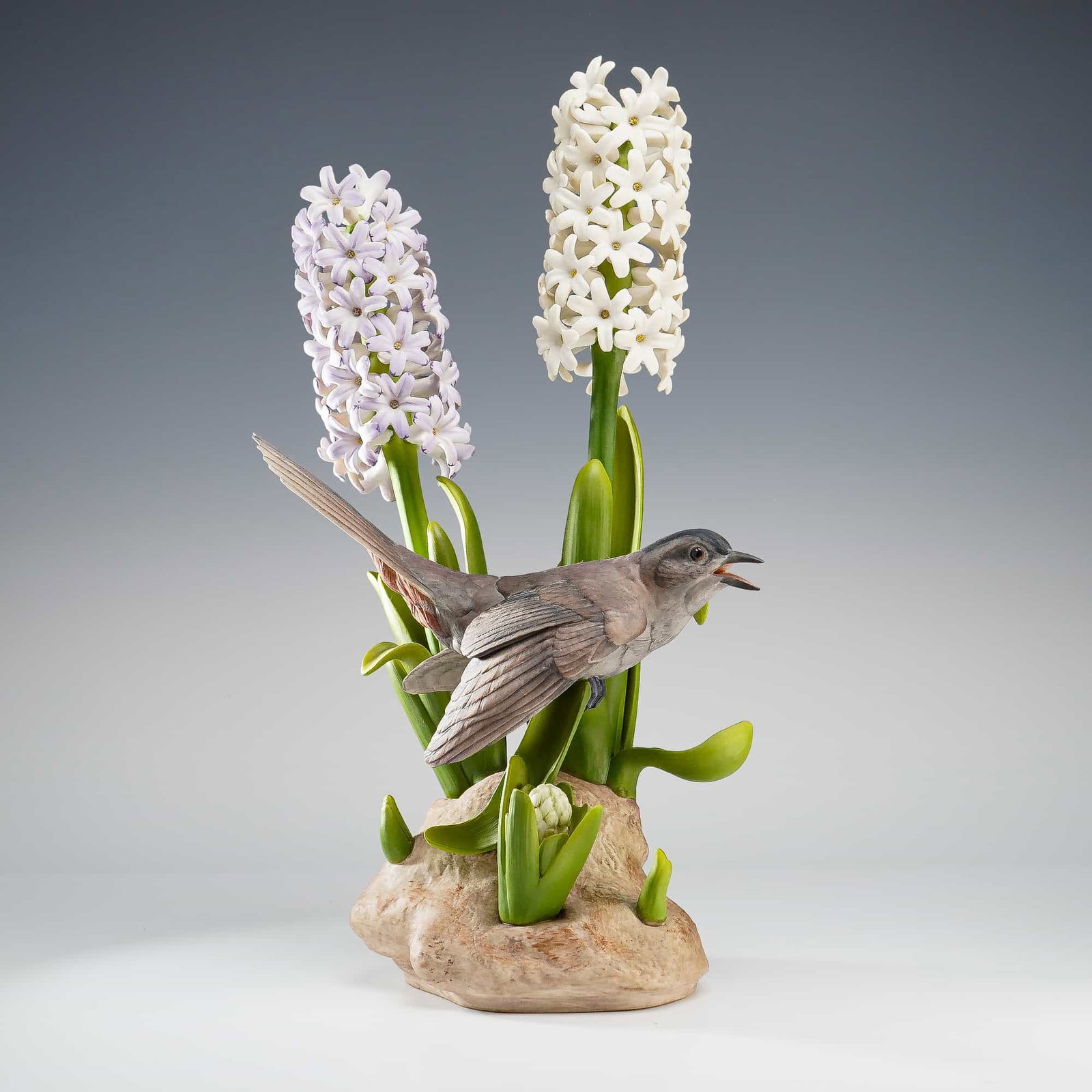 Boehm Sculpture, Catbird with Hyacinths Limited Edition Figurine #483 (1 of 4)