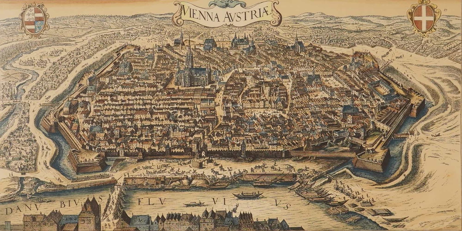 Georg Braun and Frans Hogenberg, Copperplate Engraving, Circa 1572-1617 (1 of 5)