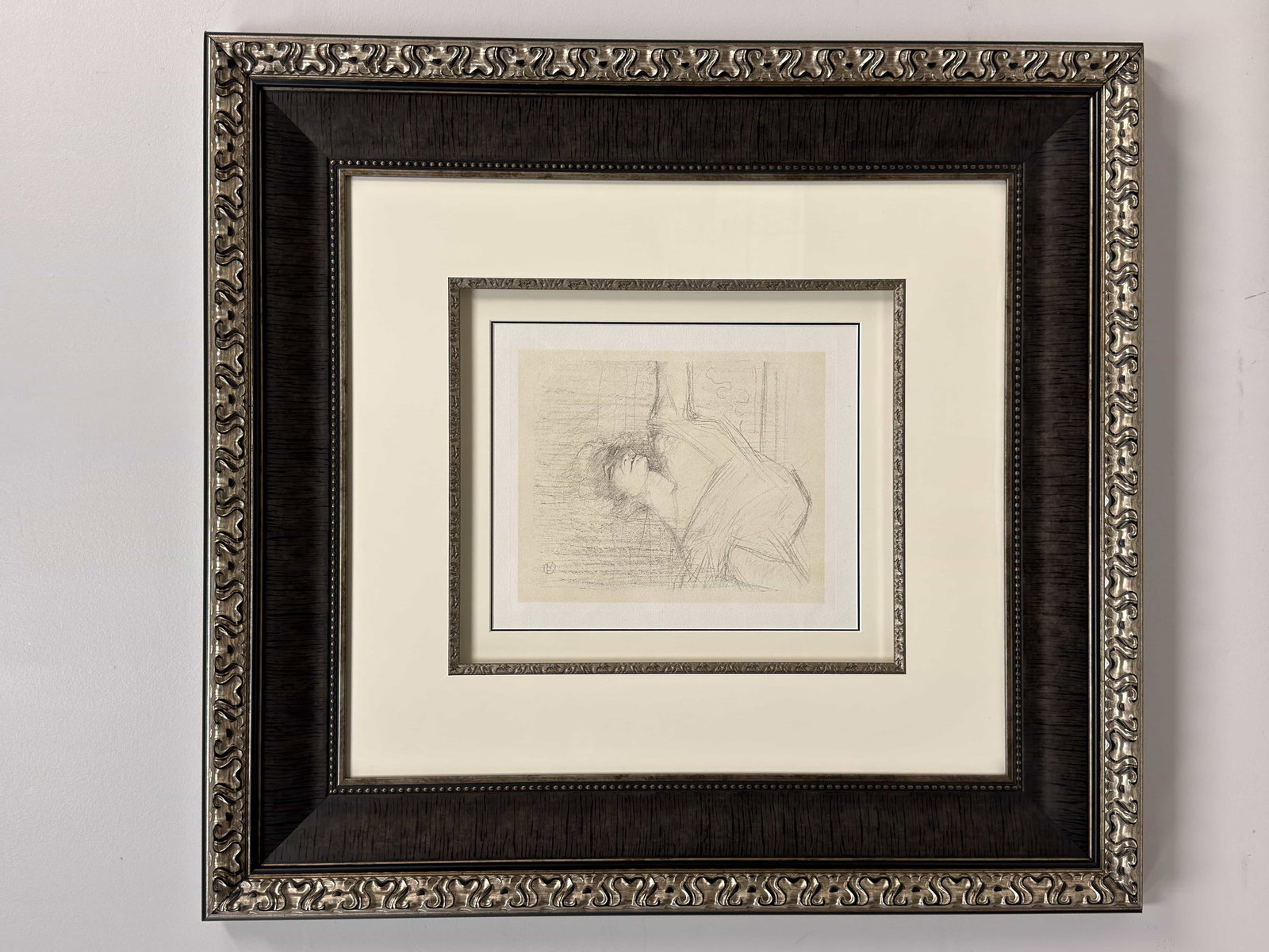 Henri de Toulouse-Lautrec (French, 1864–1901), Dans la Glu, Crayon Transfer Lithograph: This crayon transfer lithograph, titled Dans la Glu, is by the French artist Henri de Toulouse-Lautrec. The work is printed in black on laid paper and depicts a profile portrait of the singer and actr