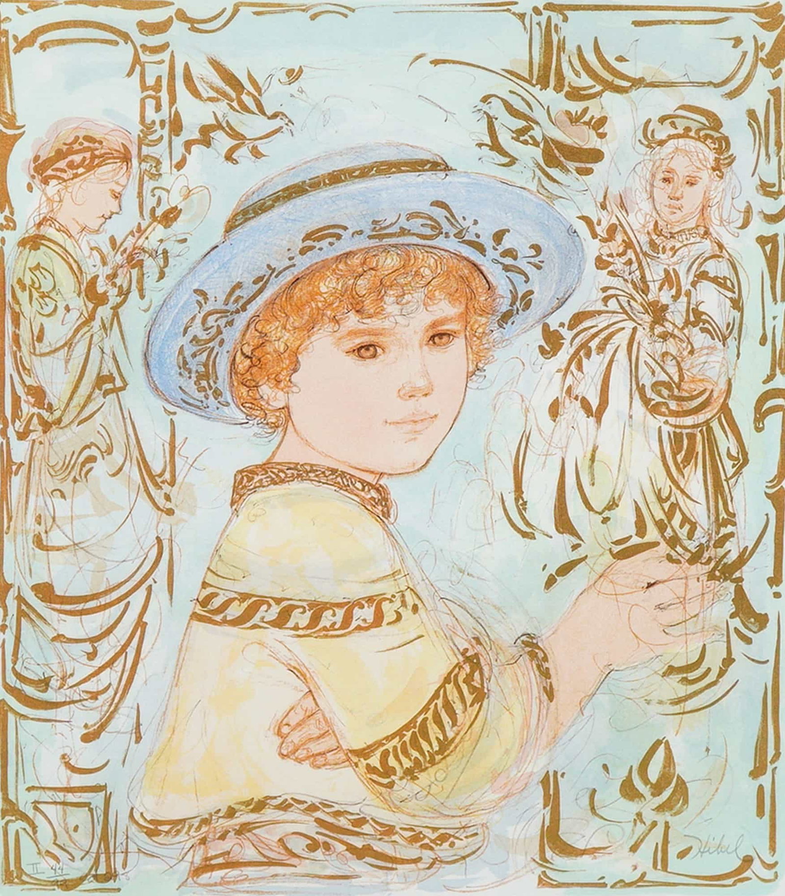 Edna Hibel Todd Limited Edition Lithograph (1 of 6)