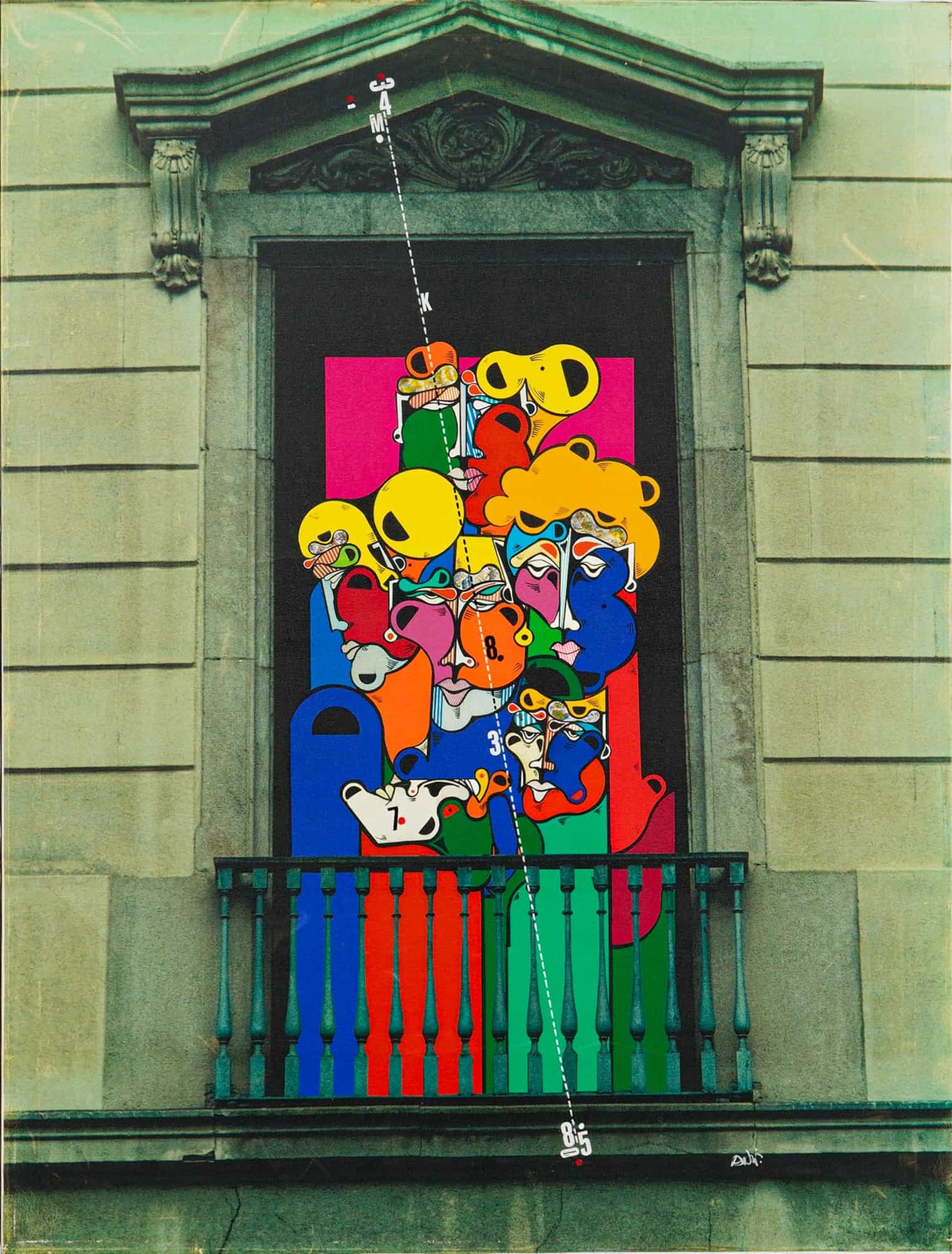 Oswald Aulestia Giclee on Canvas Titled Balcony B4 (1 of 6)