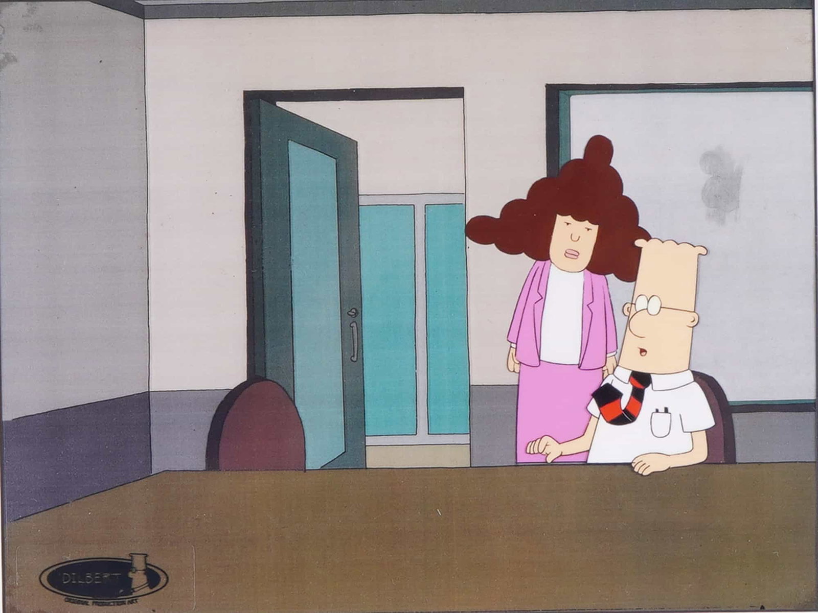 Attributed to Scott Adams (American, 1957) Dilbert & Alice in the Boardroom (1 of 7)