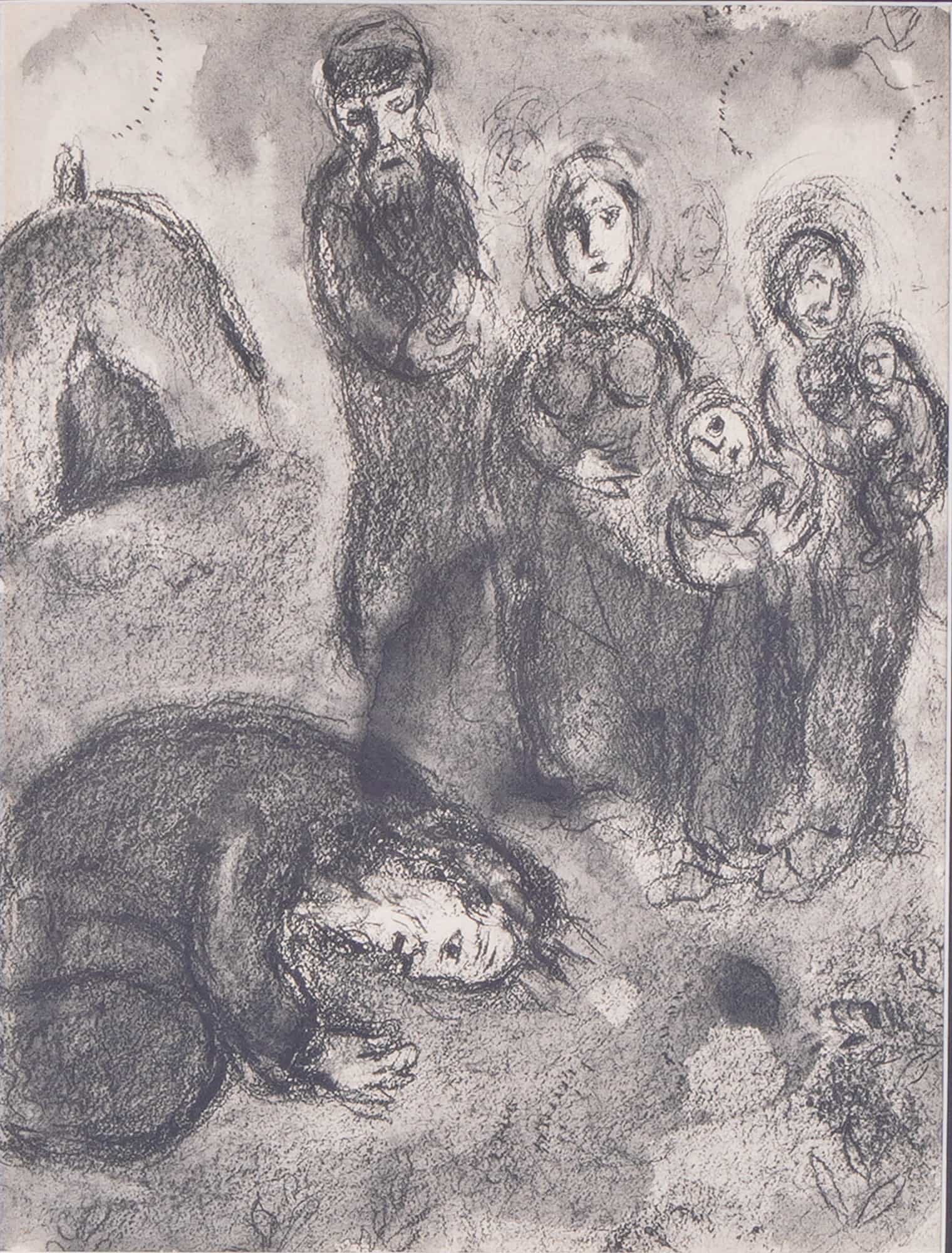 Marc Chagall (Russian/French, 1887-1985), Moses Saves Sephora (1 of 8)