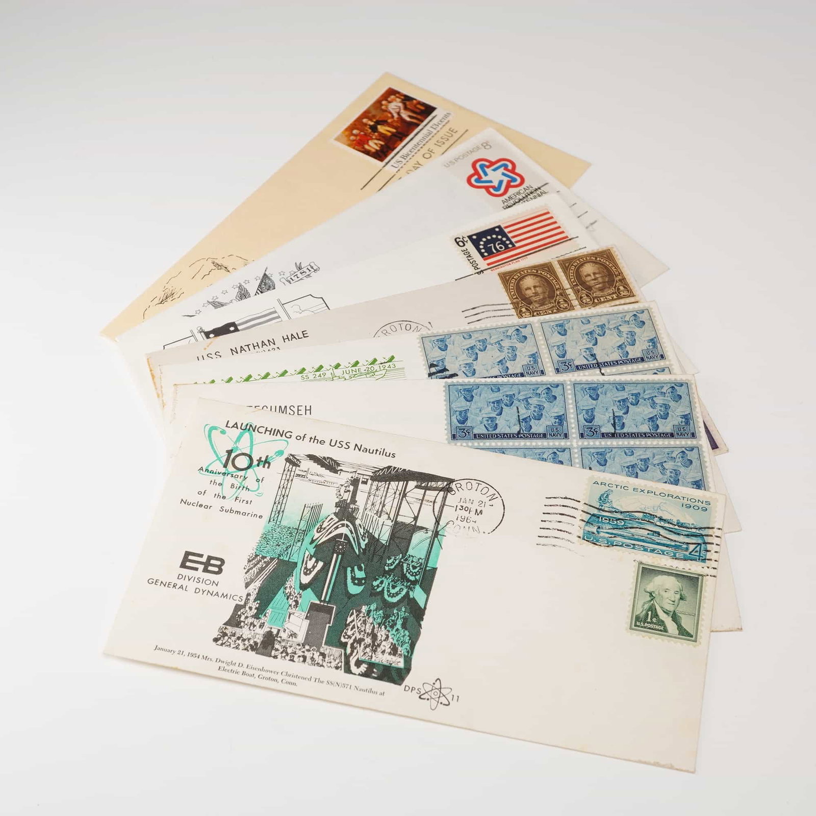7pc 1954 - 1978 U.S. Postal Covers (1 of 6)