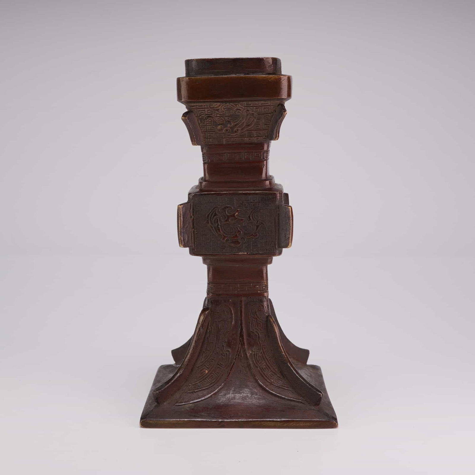 Chinese Archaic Style Bronze Gu Vase (1 of 3)