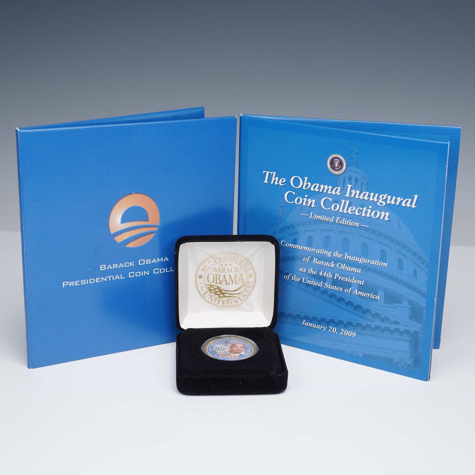 3pc 2009 Barack Obama Inaugural Half Dollar & Quarter Coin Sets (1 of 5)