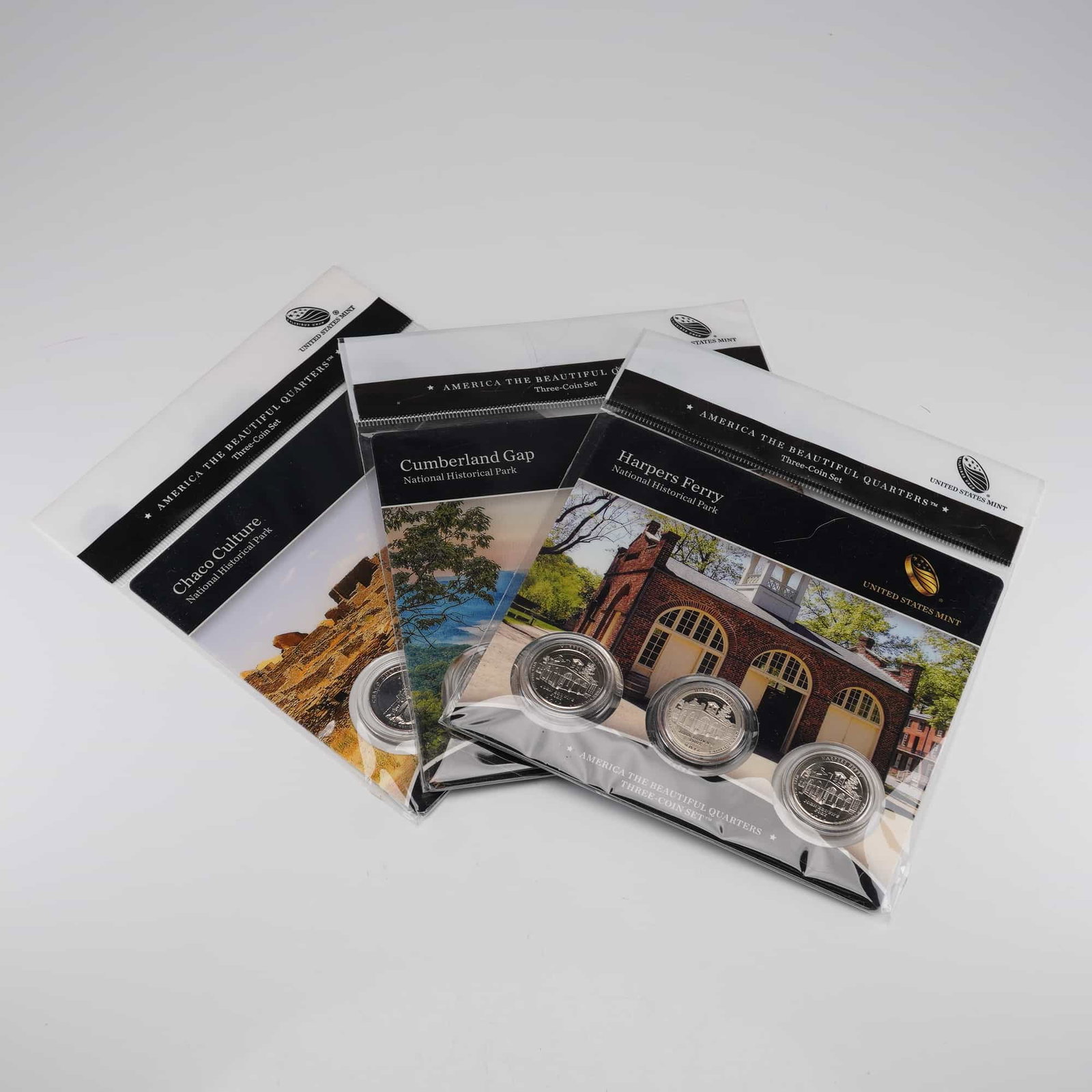 3pc 2012, 2016 American the Beautiful Three-Coin Quarter Sets (1 of 10)