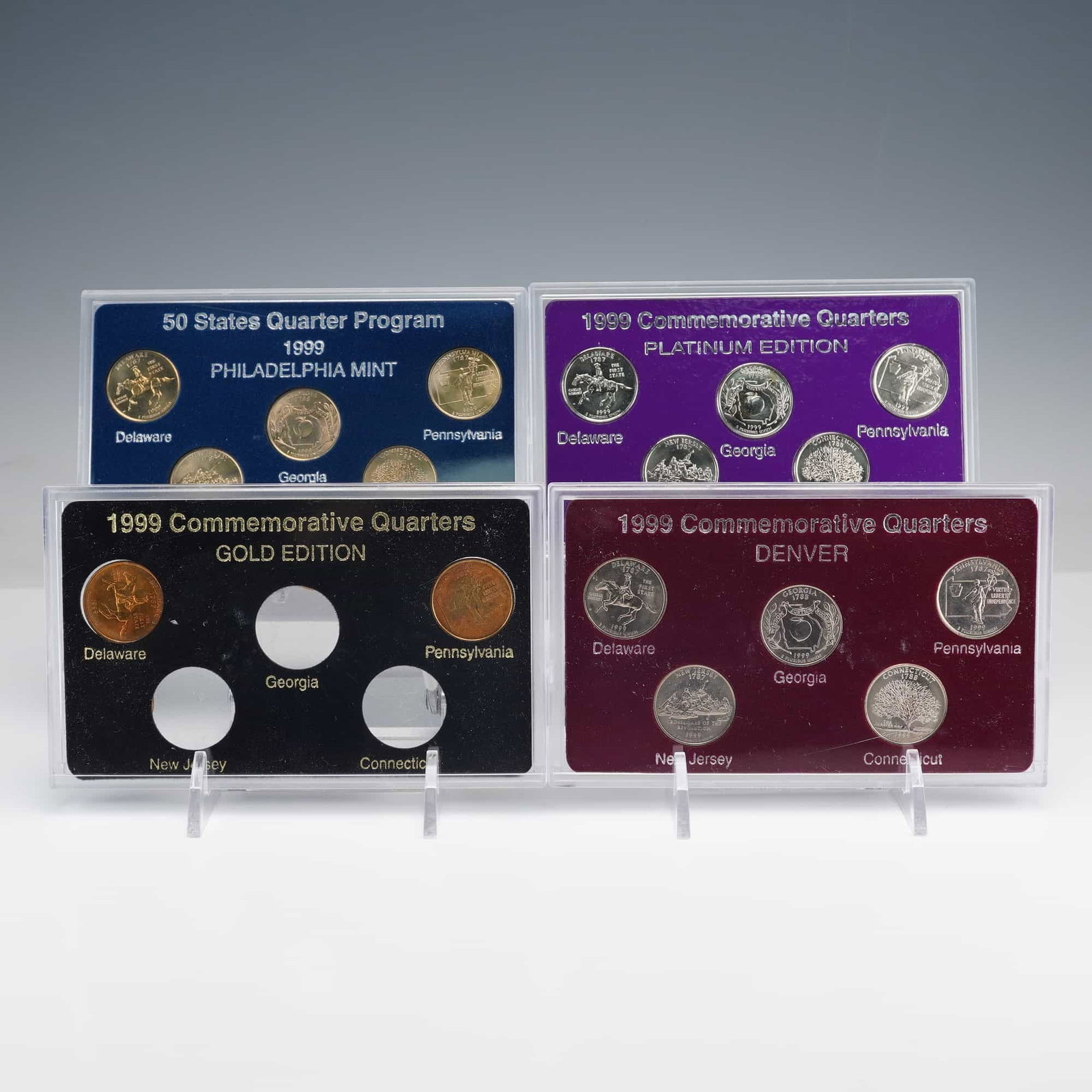 4pc 1999 Commemorative Quarter Sets (1 of 3)