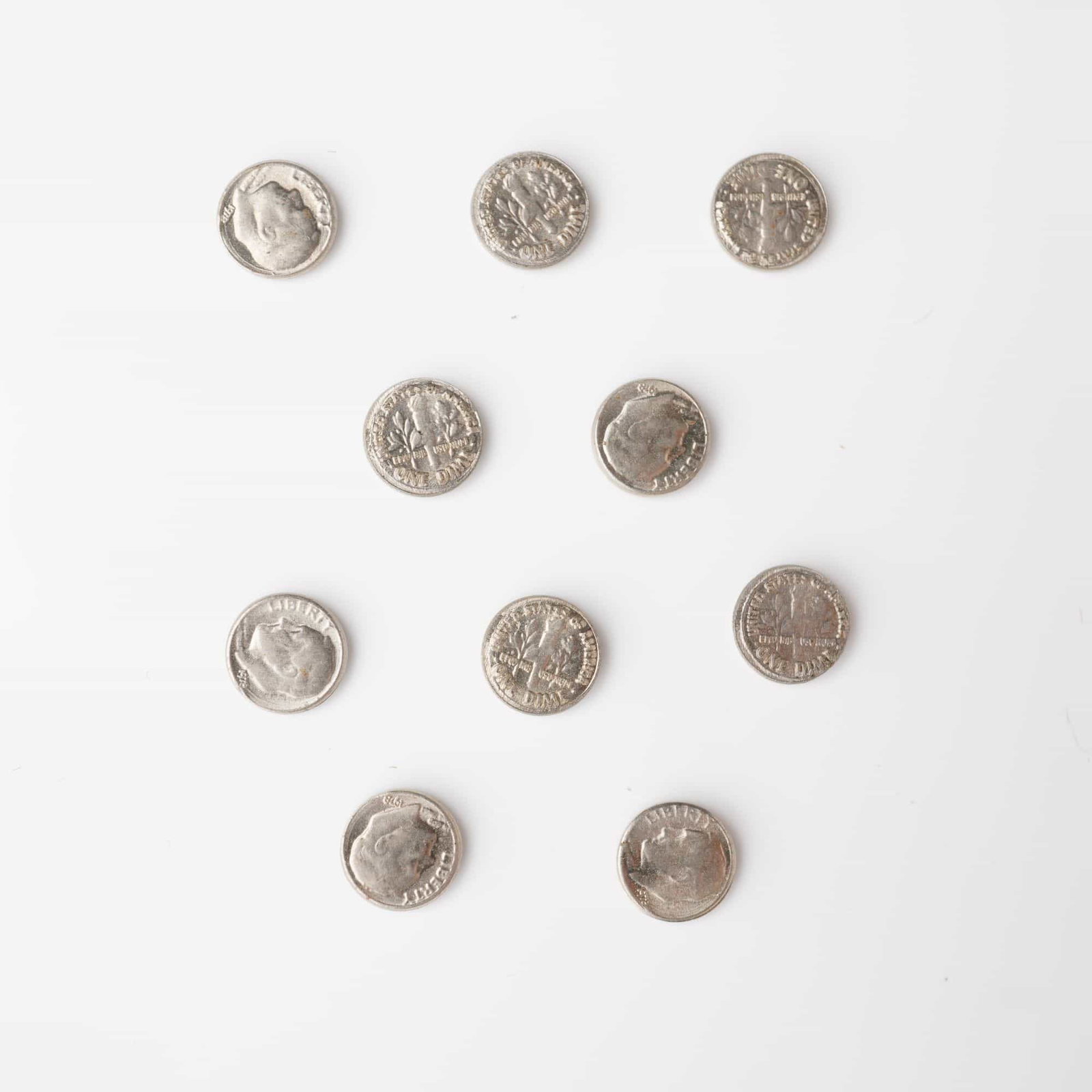 1978 U.S. Miniature Dime Coin Set, 10pc (1 of 3)