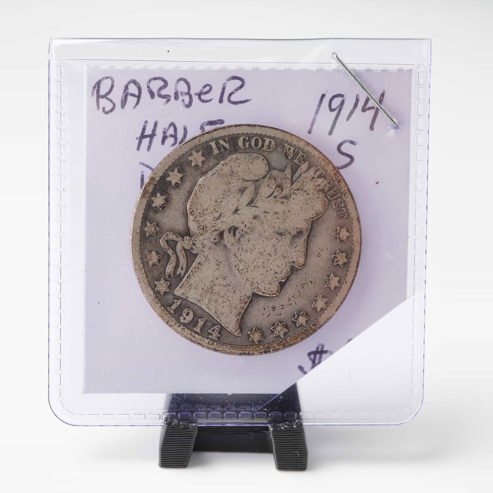 1914-S Barber Half Dollar Coin (1 of 2)