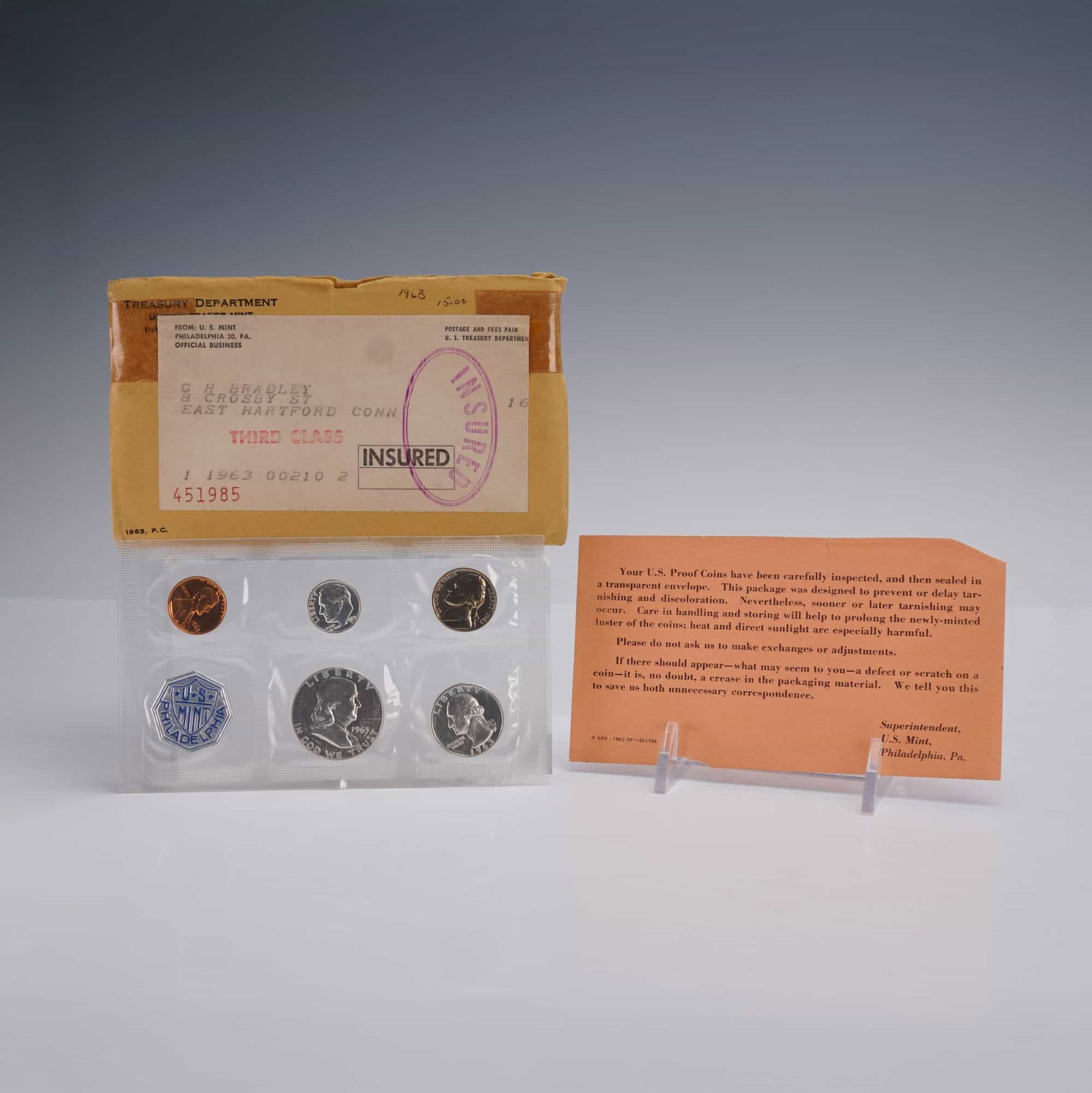 1963-P Proof Set of 5 Coins & Mint Token (1 of 3)