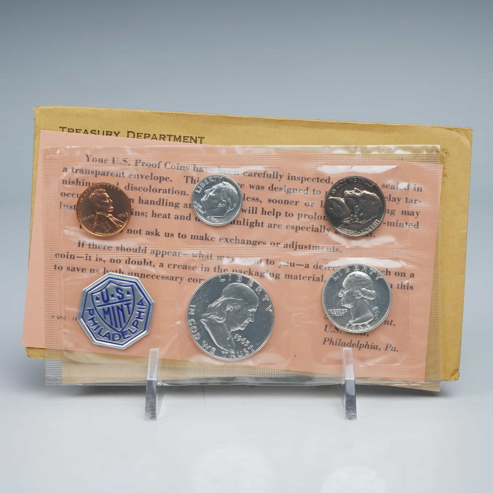 1963-P Proof Set of 5 Coins & Mint Token (1 of 6)