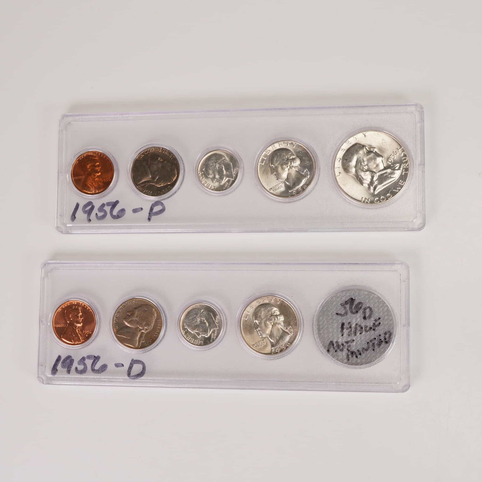 2pc 1956- P & D United States Coin Sets (1 of 6)