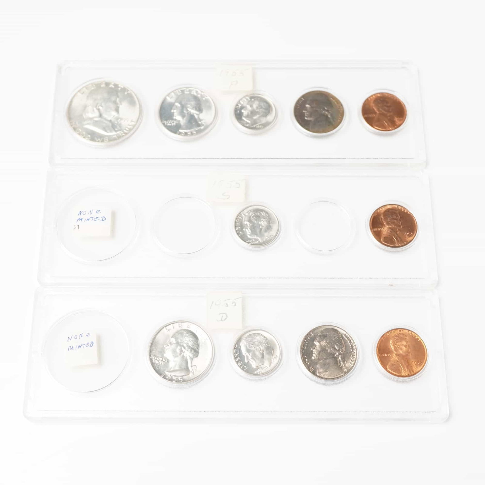 3pc 1955 United States Coin Sets (1 of 4)