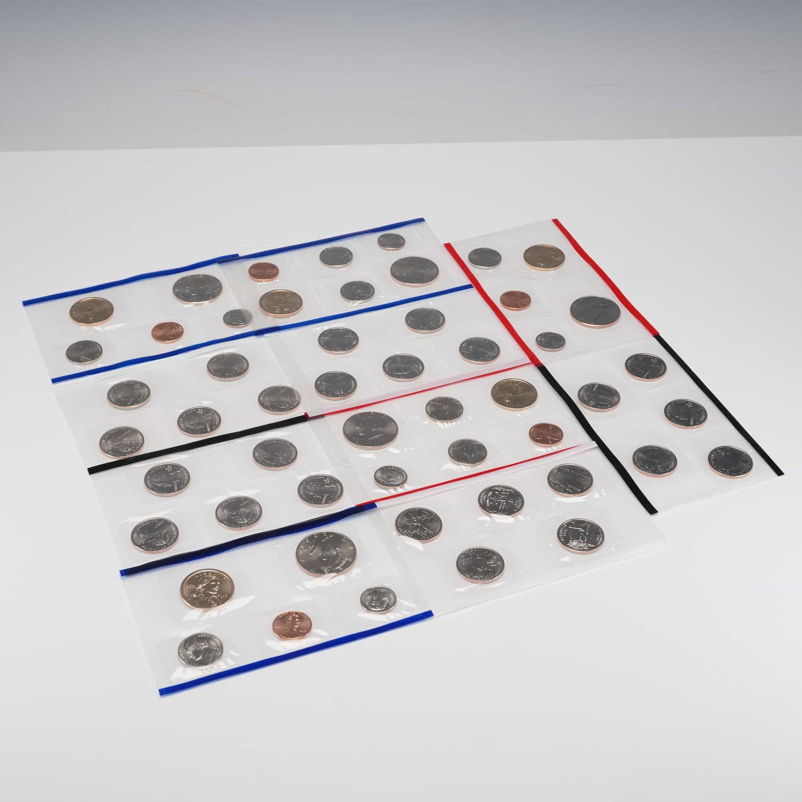 10pc 2003, 2005, 2006 U.S. Mint Uncirculated Coin Sets with State Quarters (1 of 10)